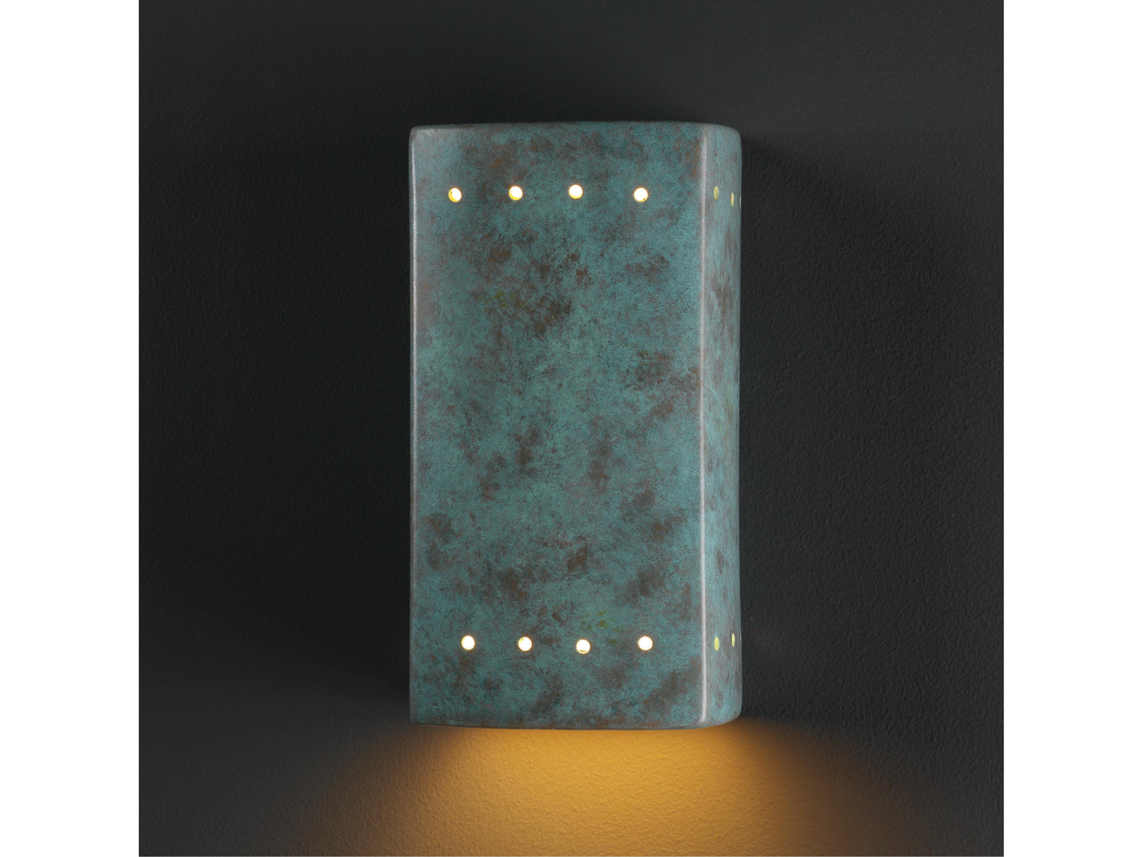 Justice Design Group Ambiance 1-Light White Wall Sconce