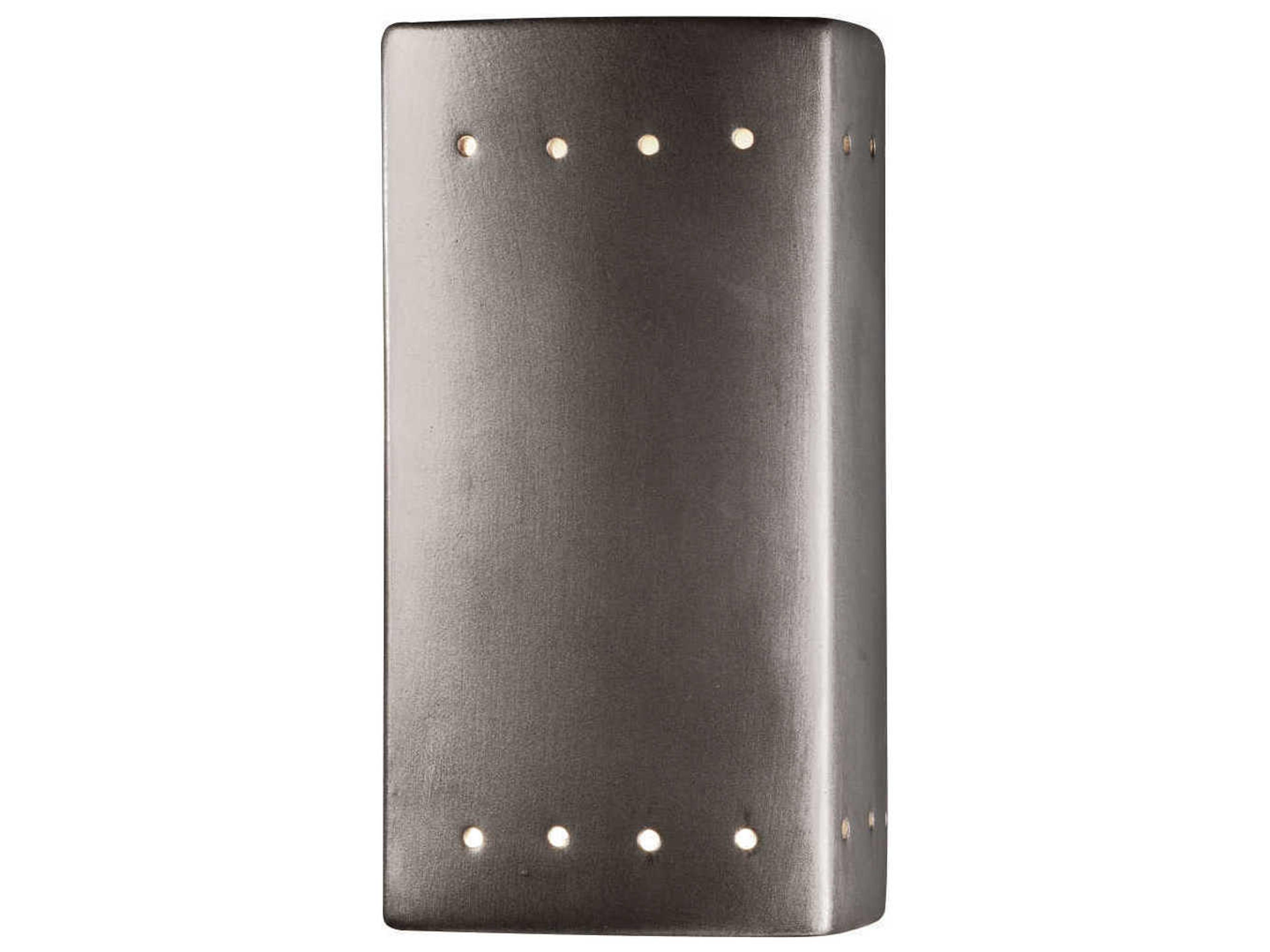 Justice Design Group Ambiance 1-Light White Wall Sconce