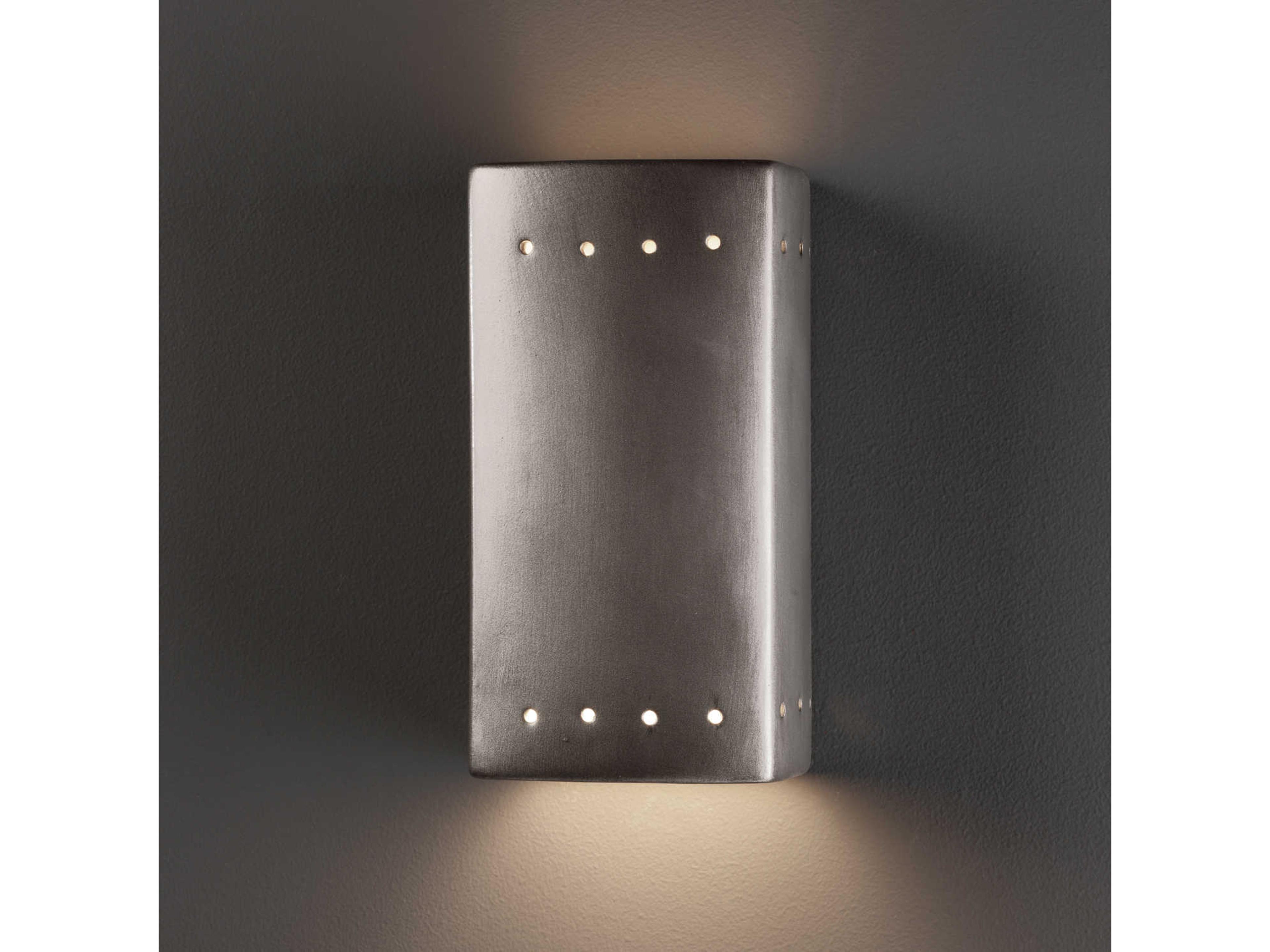 Justice Design Group Ambiance 1-Light White Wall Sconce