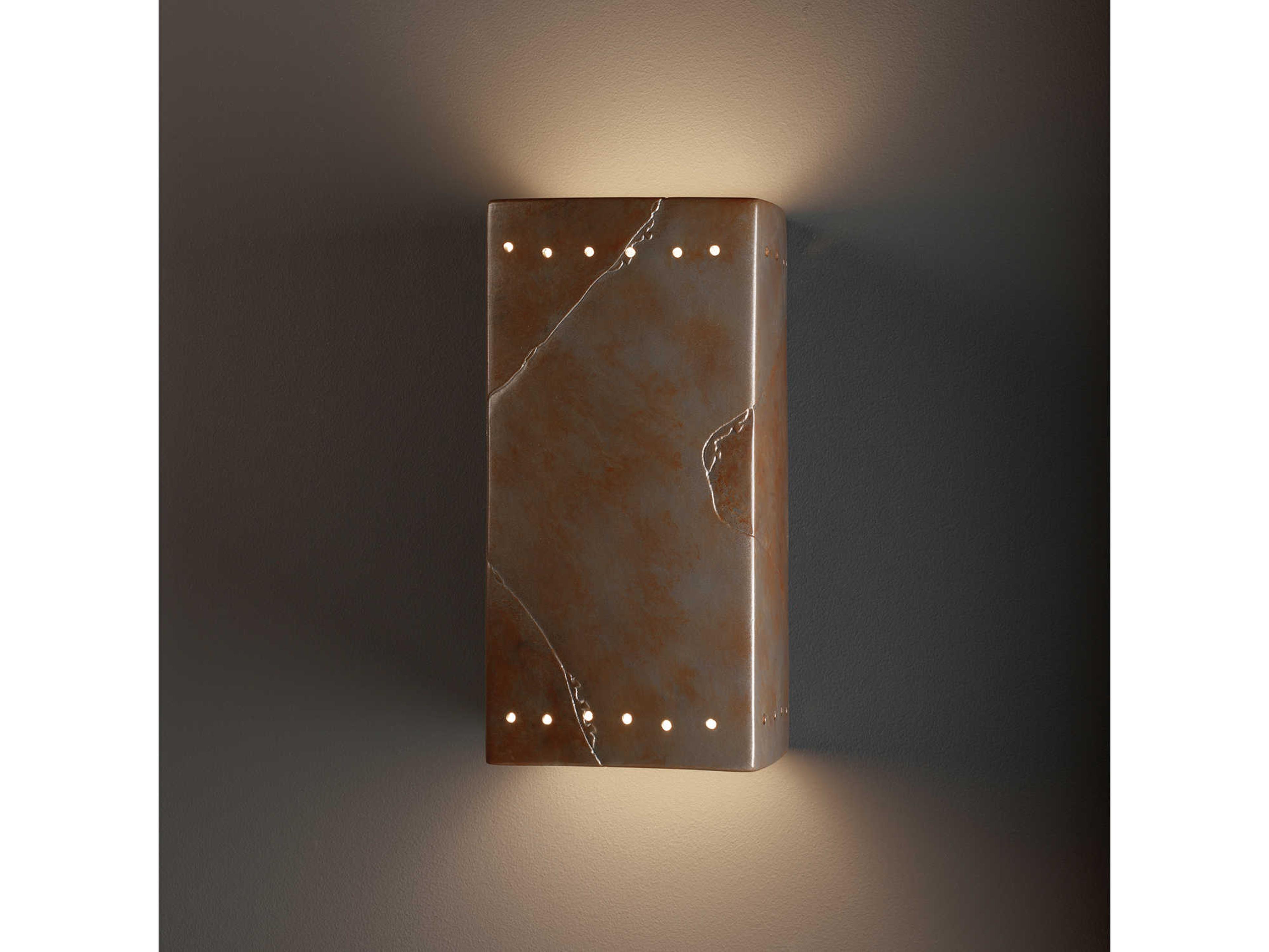 Justice Design Group Ambiance 2-Light White Wall Sconce