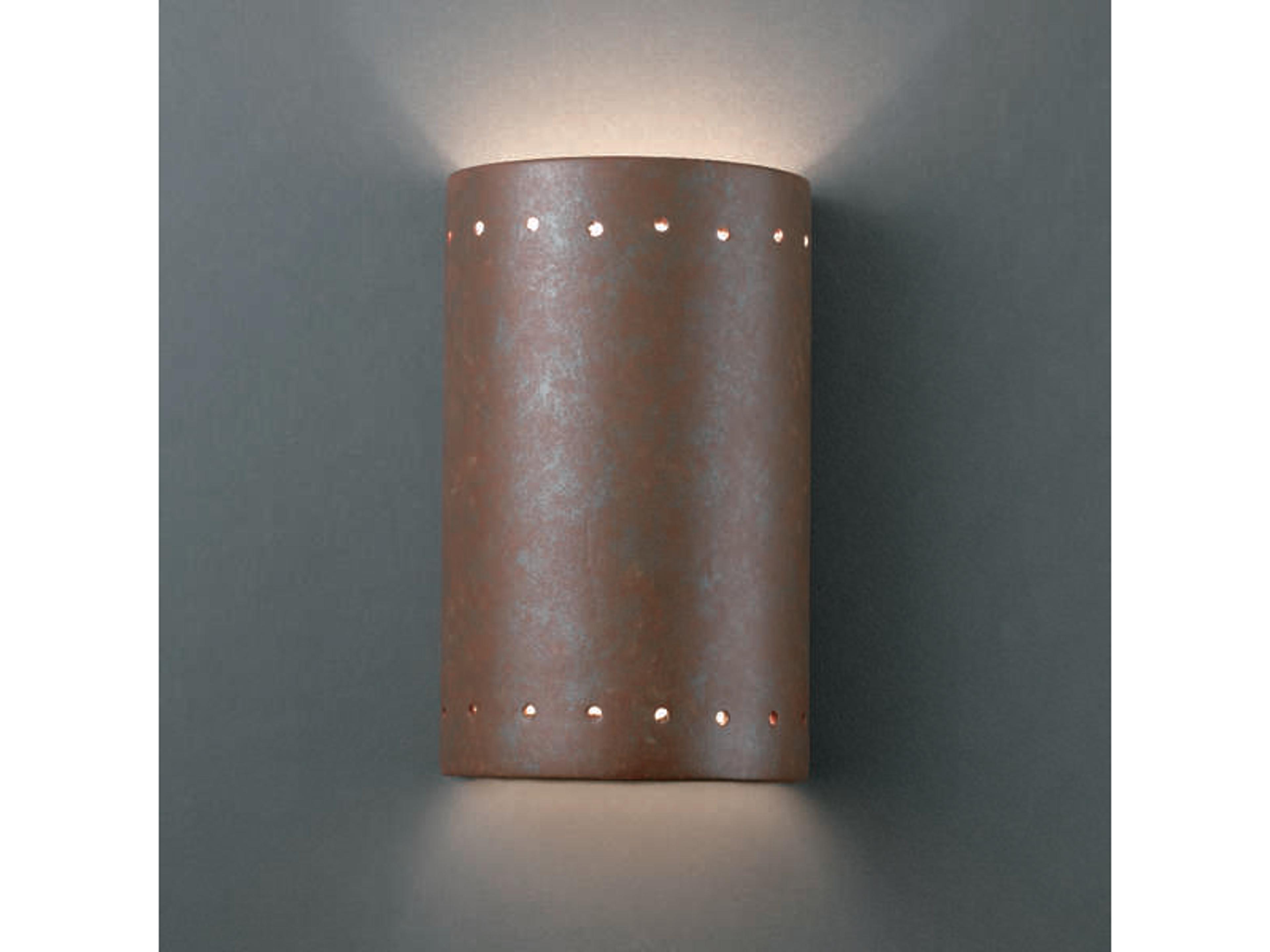 Justice Design Group Ambiance 1-Light Black Wall Sconce