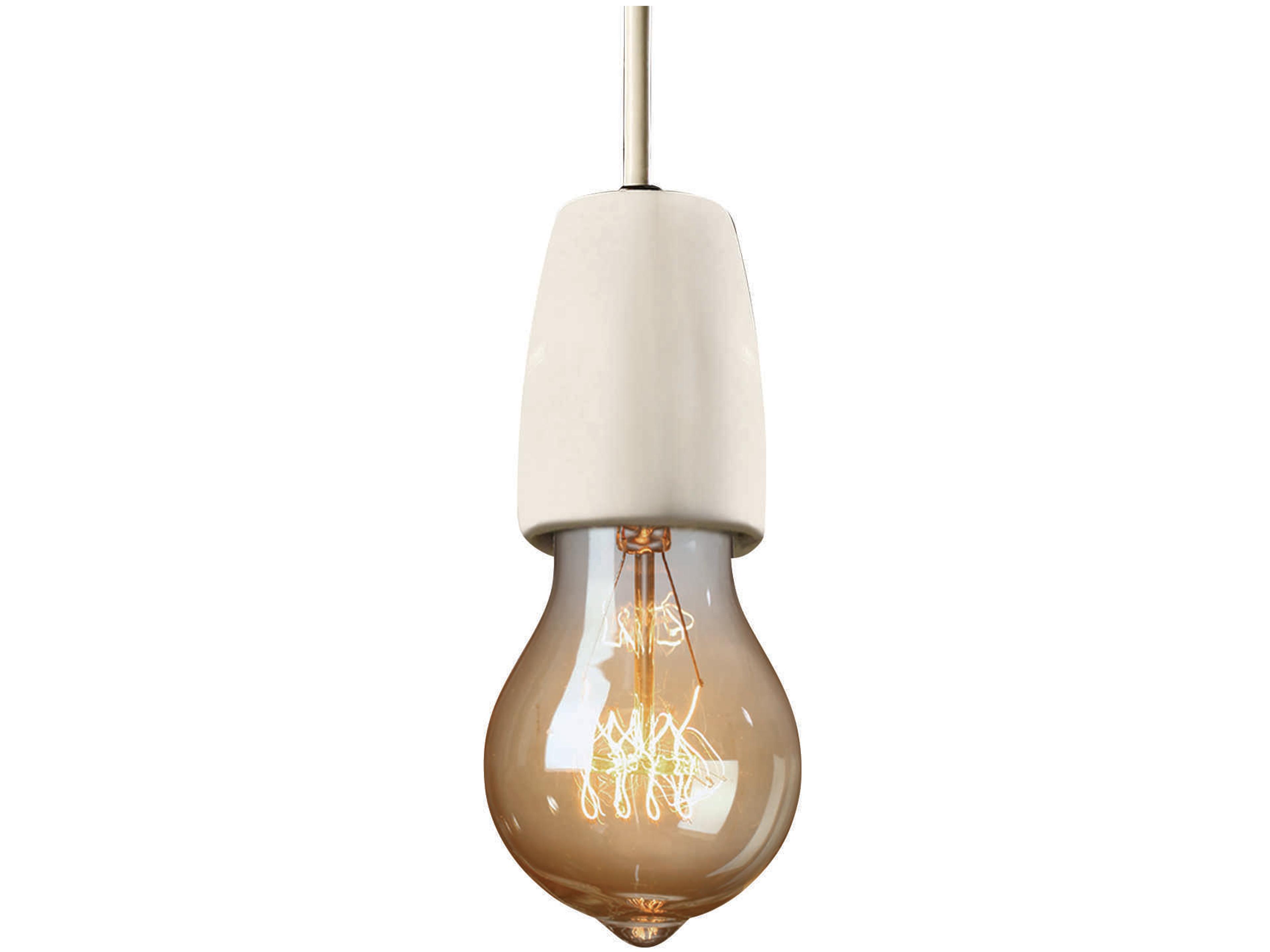 Radiance 1-Light White Mini Pendant