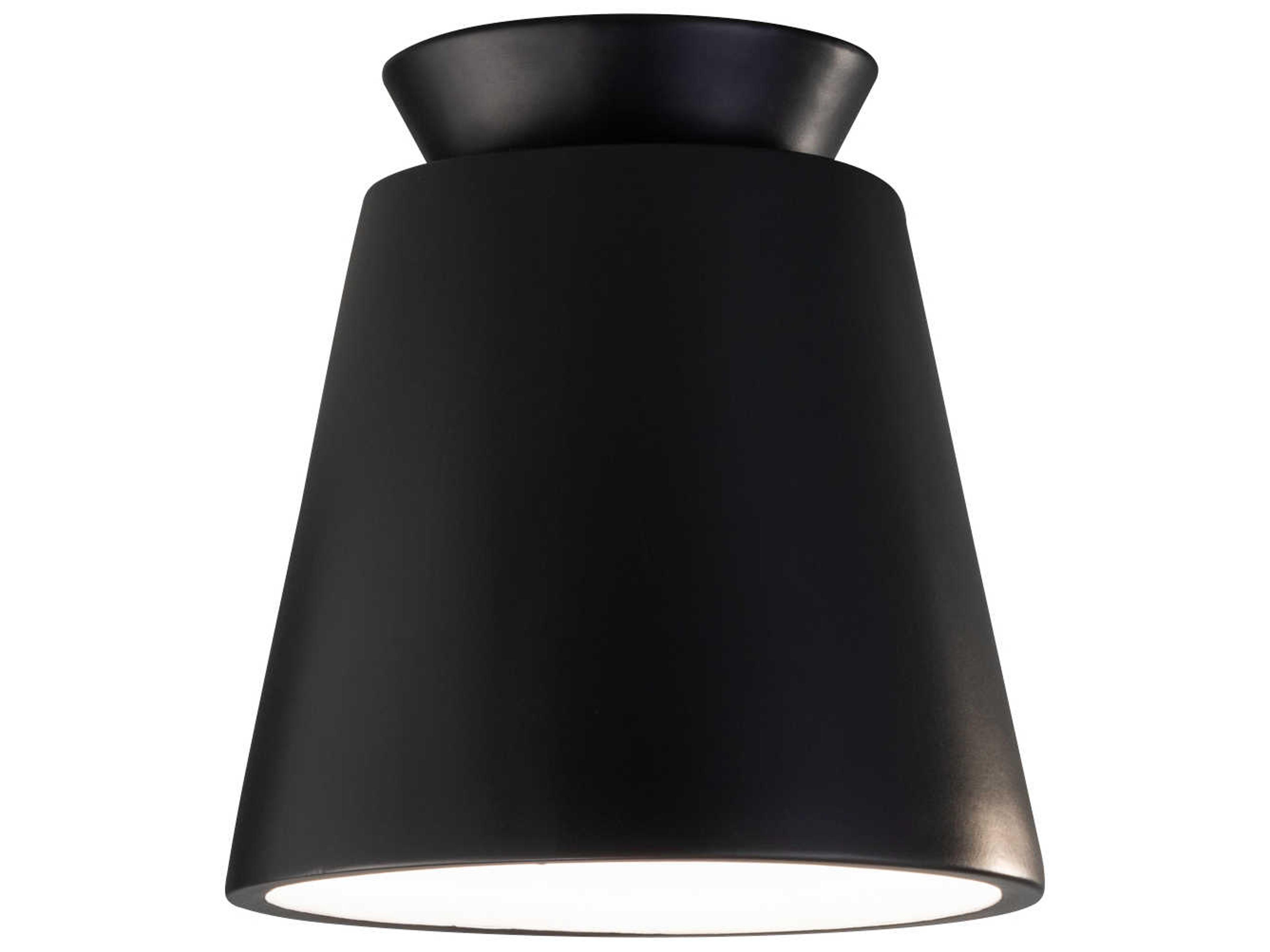 Justice Design Group Radiance 1-Light White Empire Flush Mount