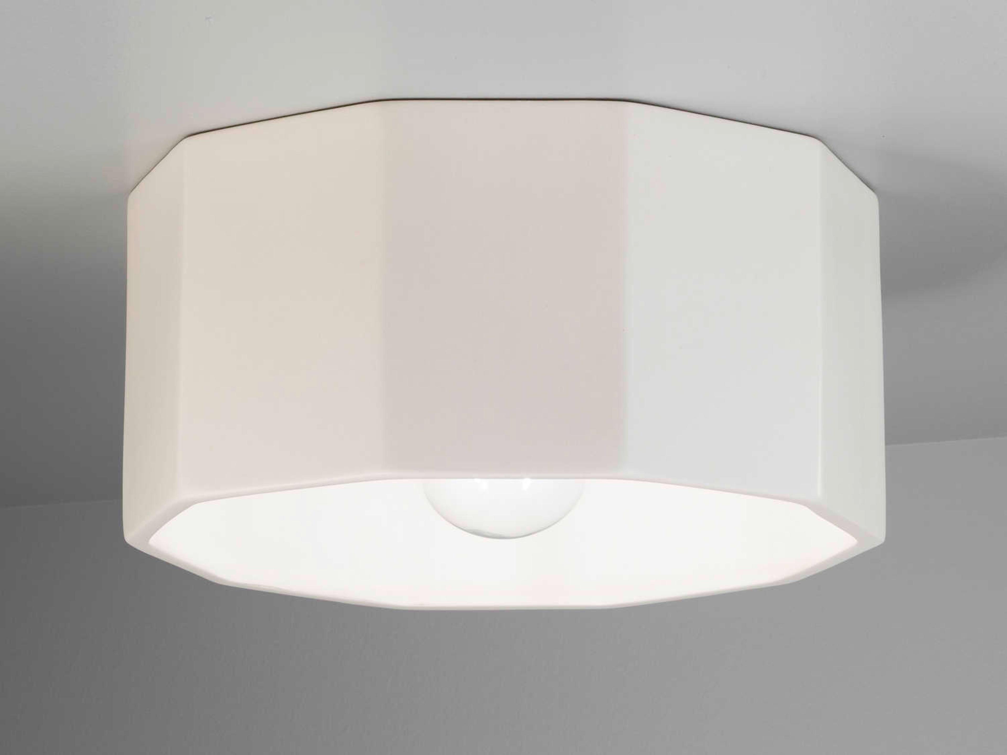 Justice Design Group Radiance 1-Light Black Drum Flush Mount