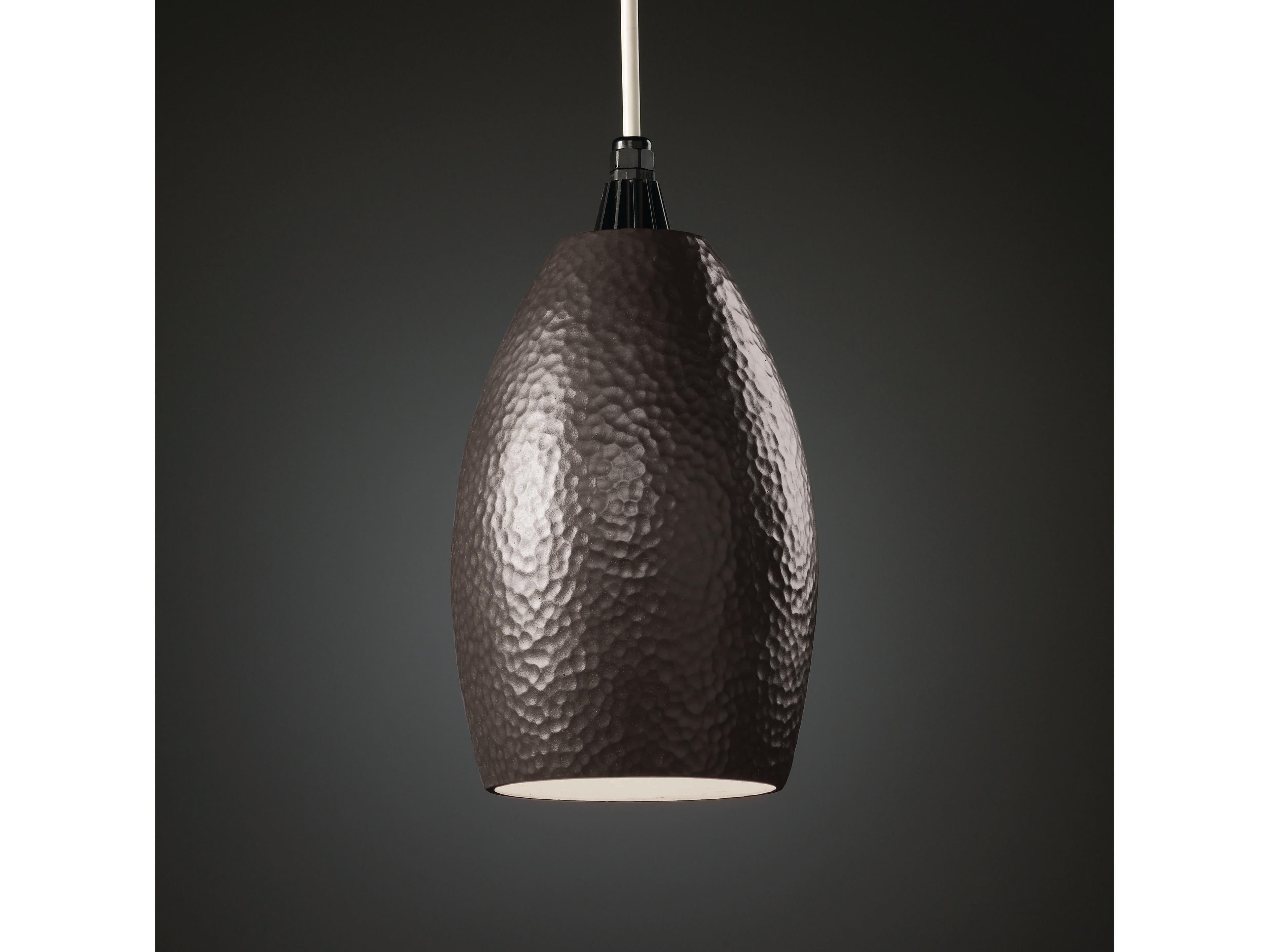 Justice Design Group Radiance 1-Light Chrome Round Mini Pendant