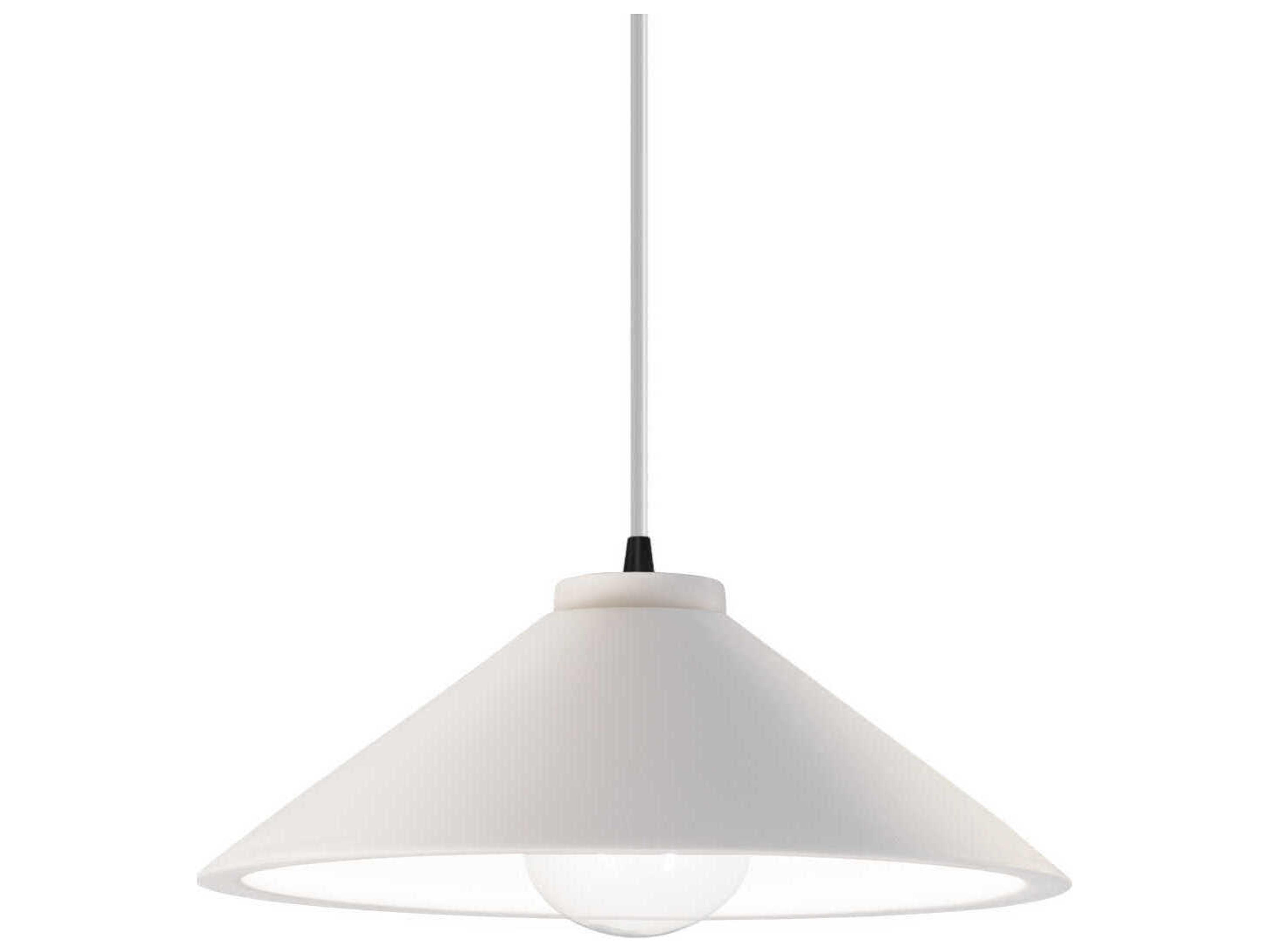 Justice Design Group Radiance White Mini Pendant