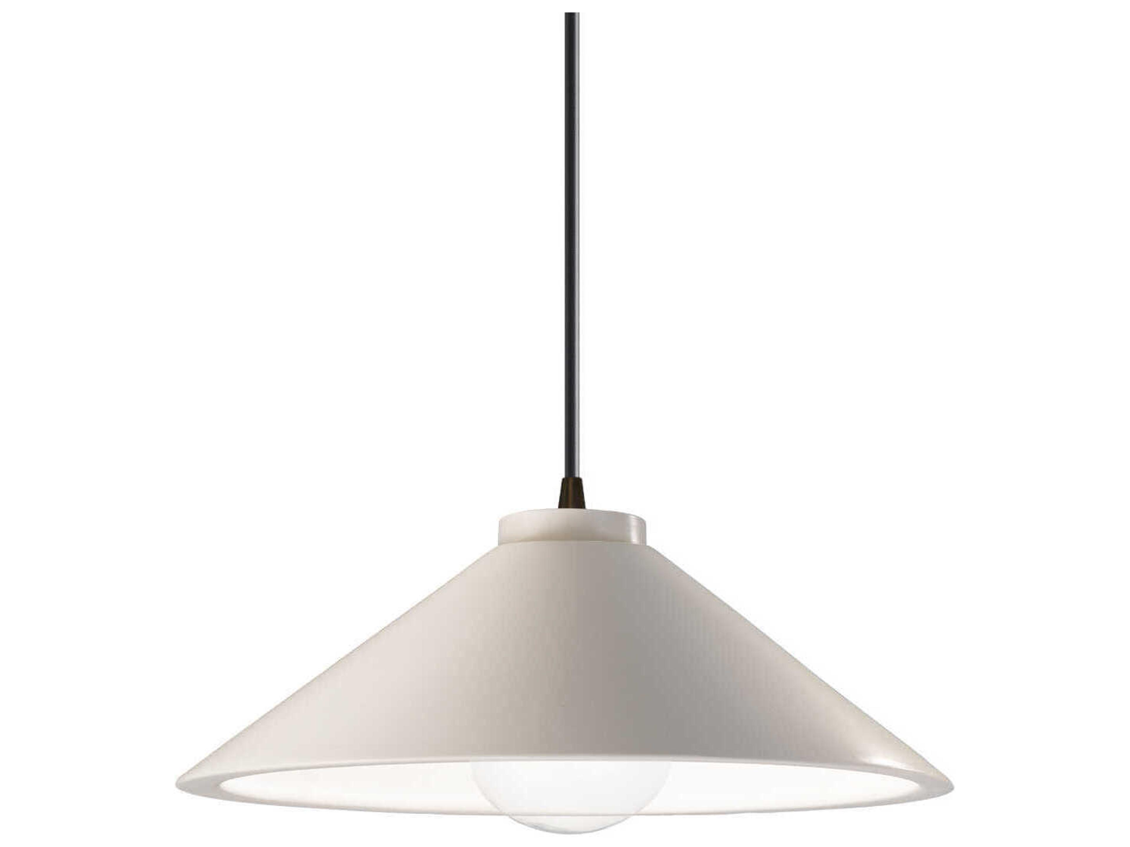 Justice Design Group Radiance White Mini Pendant