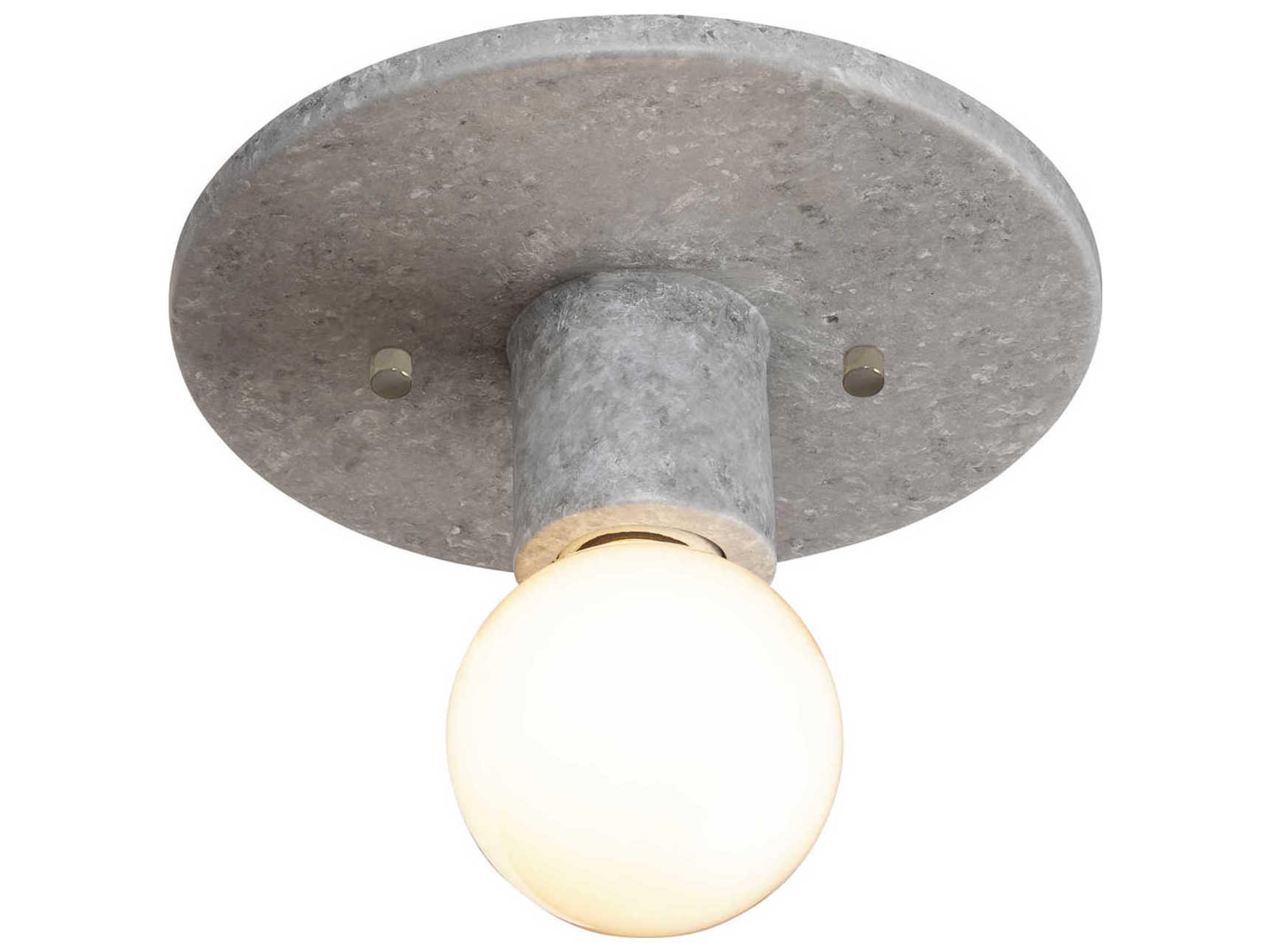 Justice Design Group Ambiance 1-Light White Flush Mount