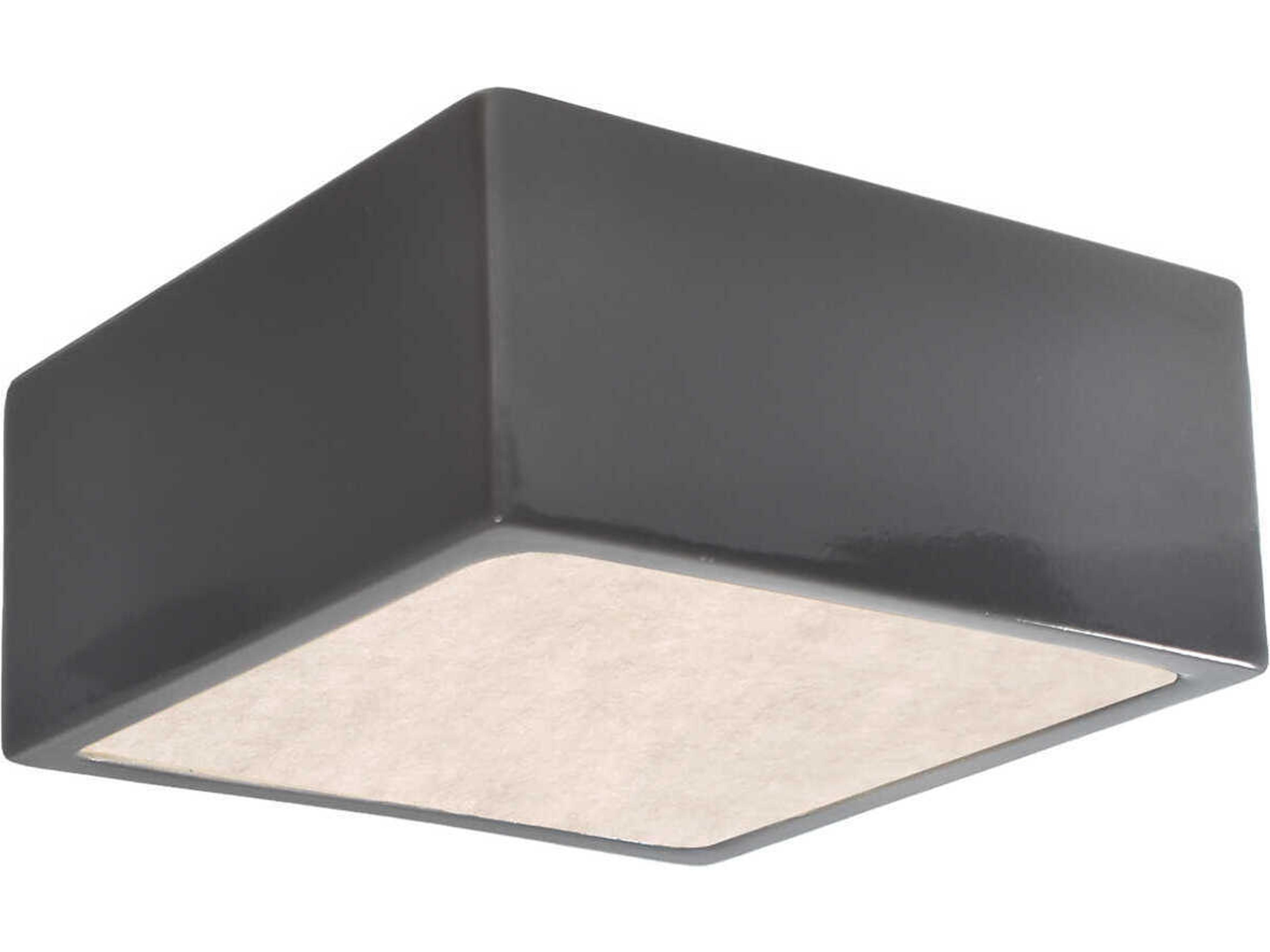 Justice Design Group Radiance Black LED Flush Mount