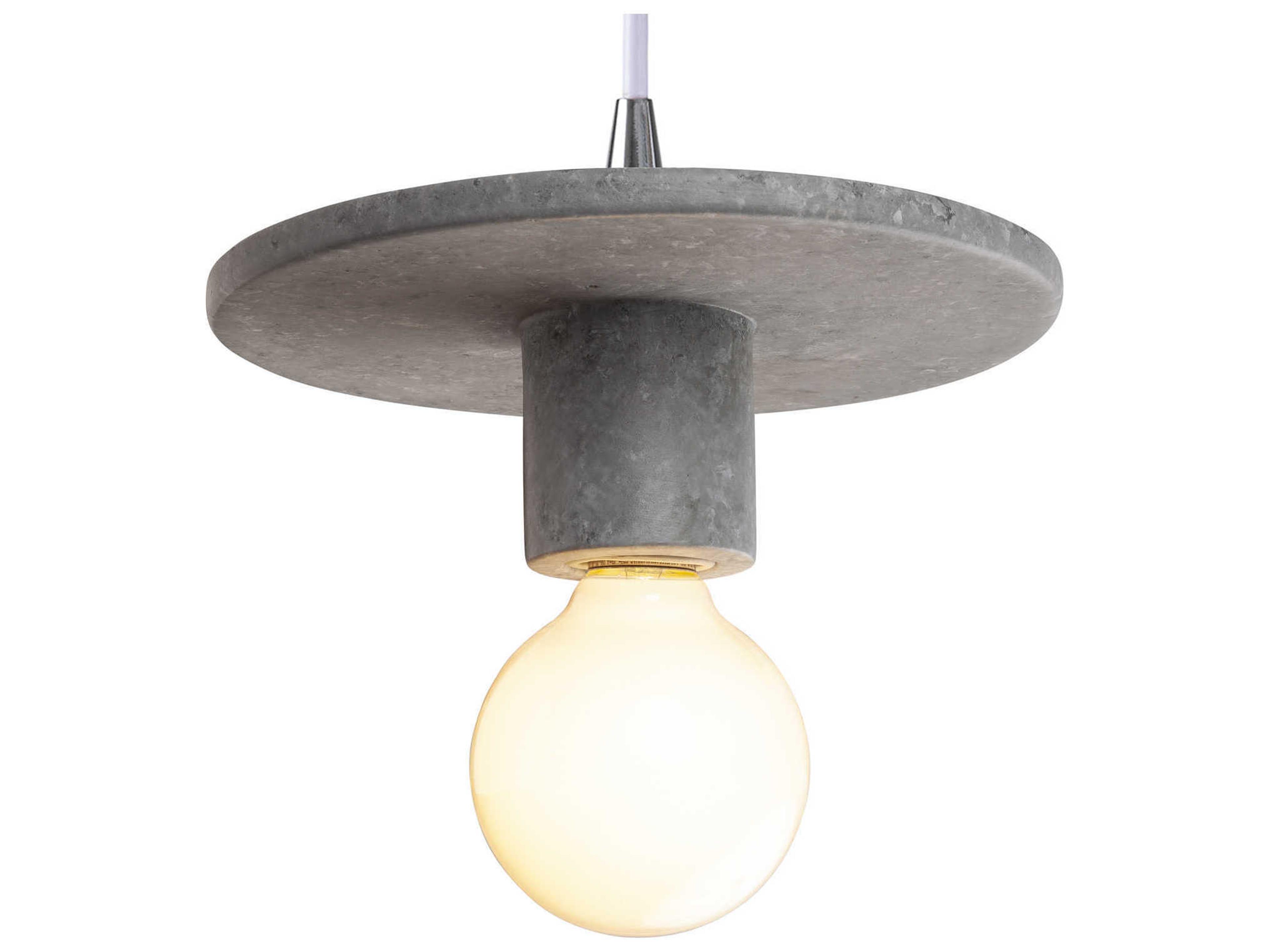 Justice Design Group Radiance 1-Light White Mini Pendant