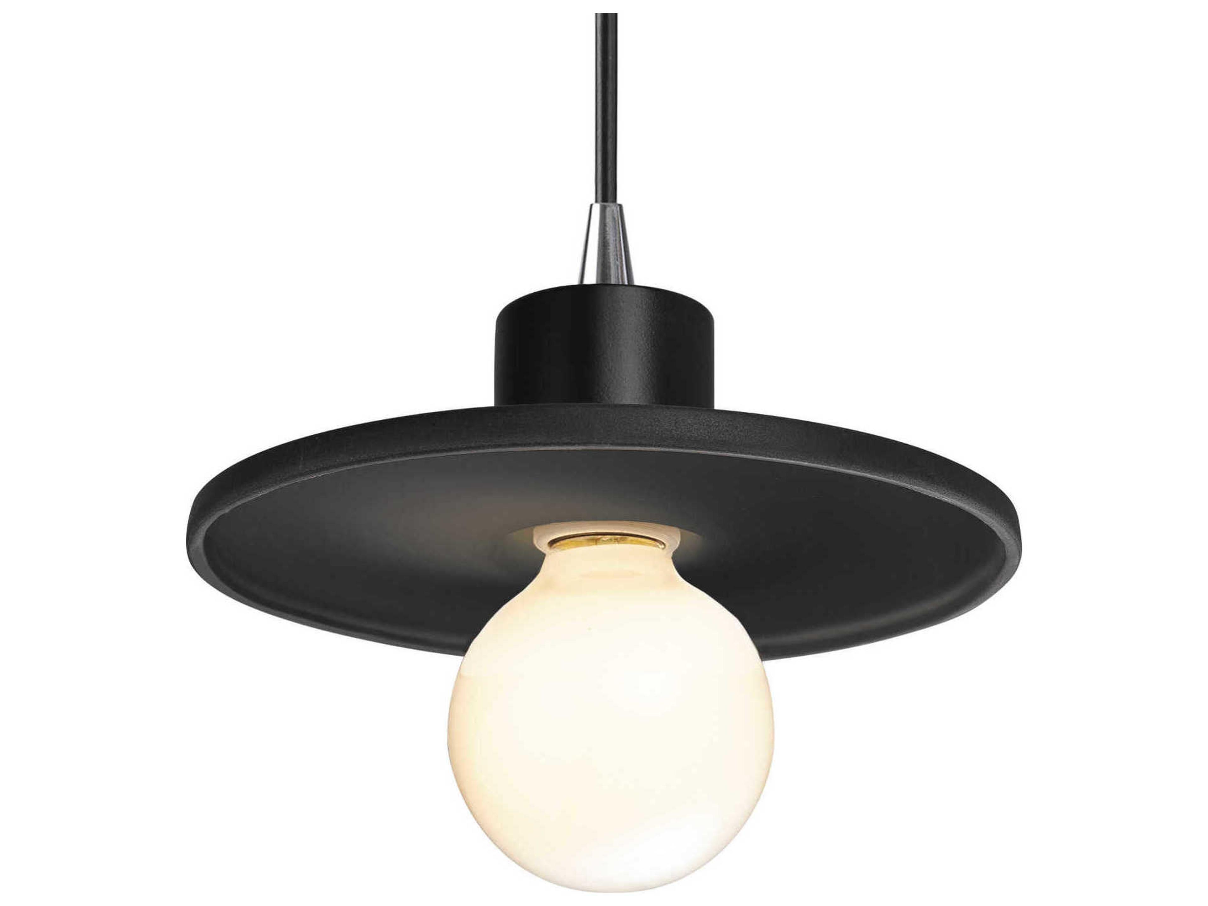 Justice Design Group Radiance 1-Light White Mini Pendant