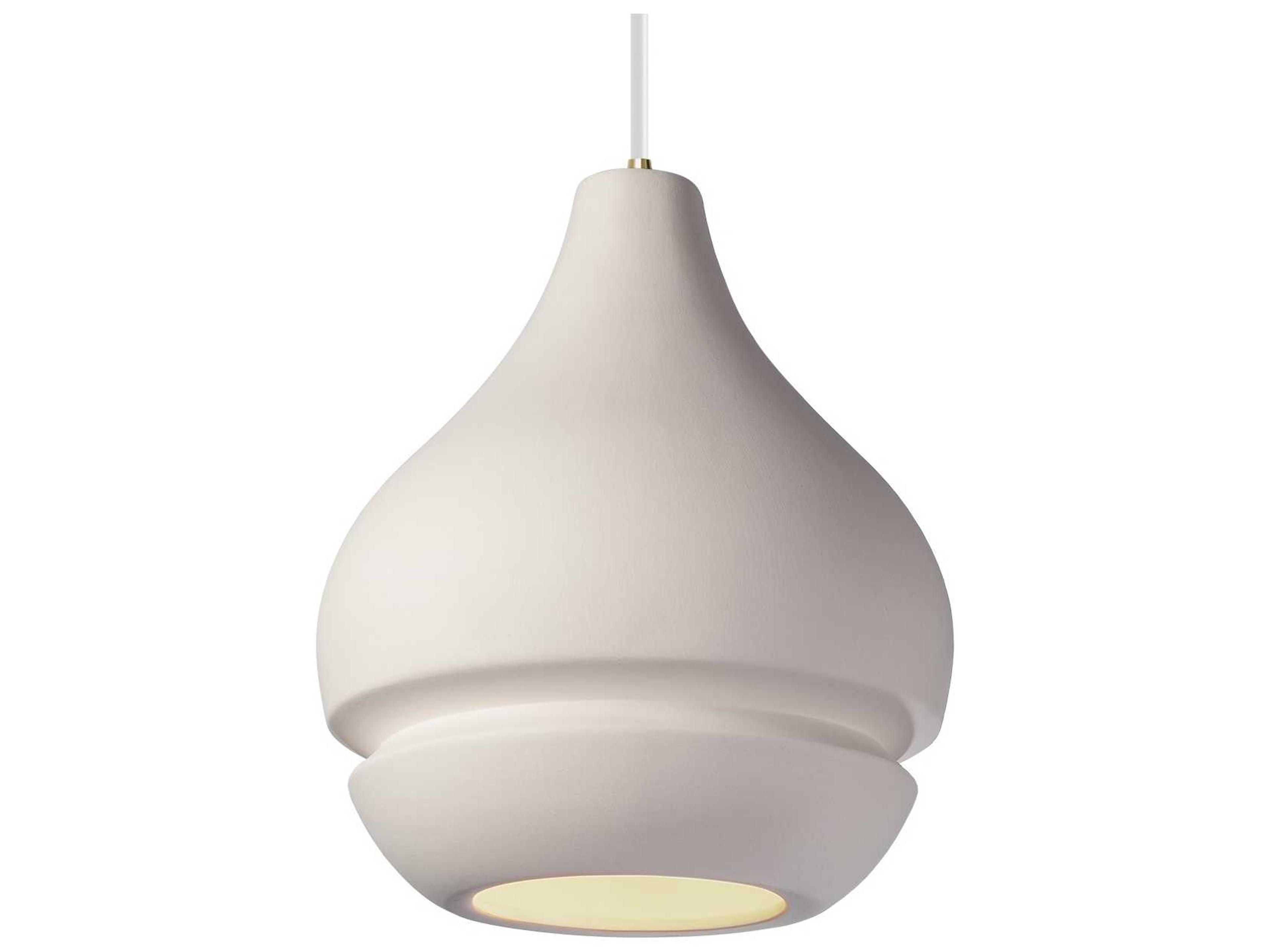 Radiance 1-Light White Mini Pendant