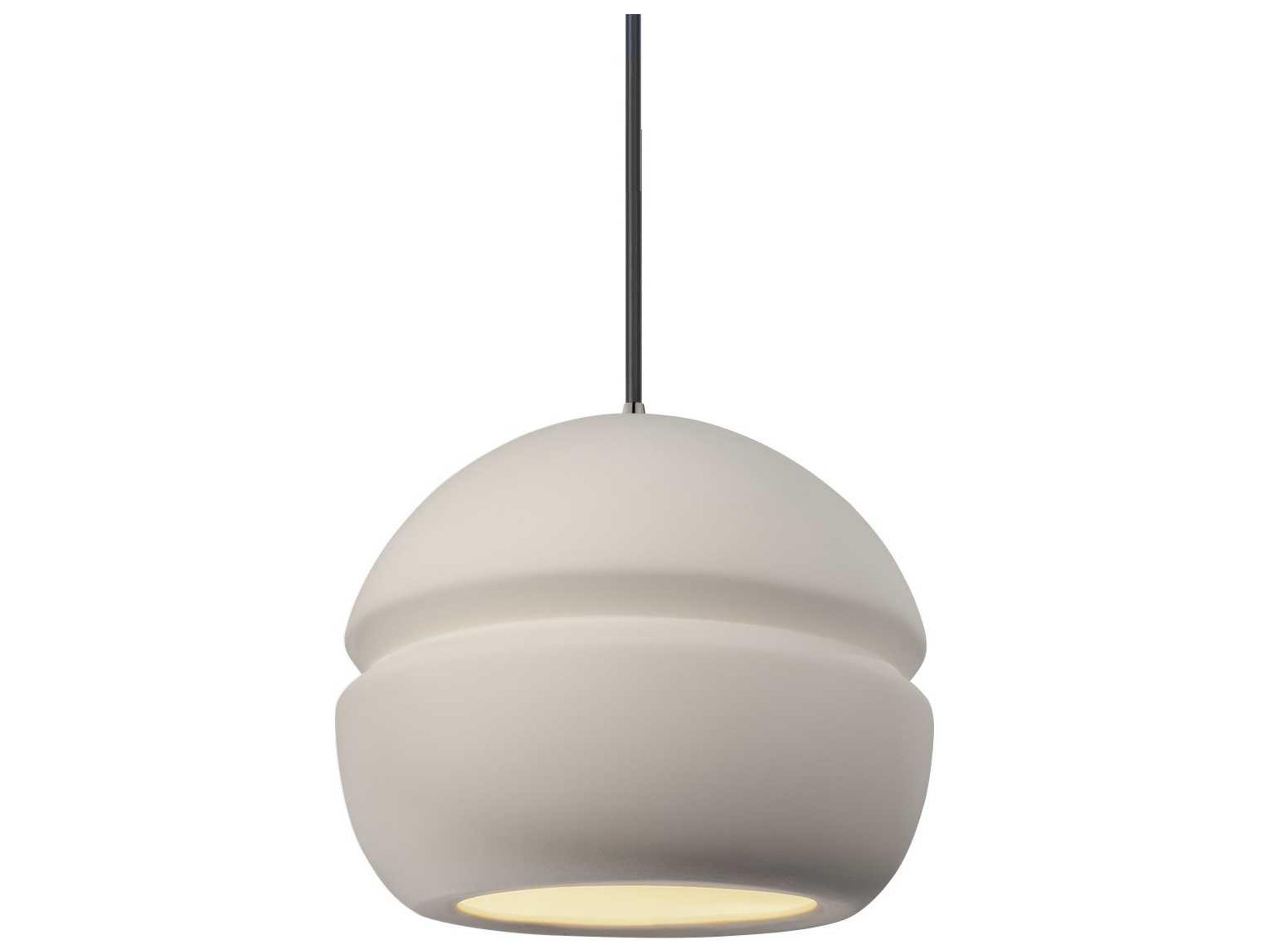 Radiance 1-Light White Mini Pendant