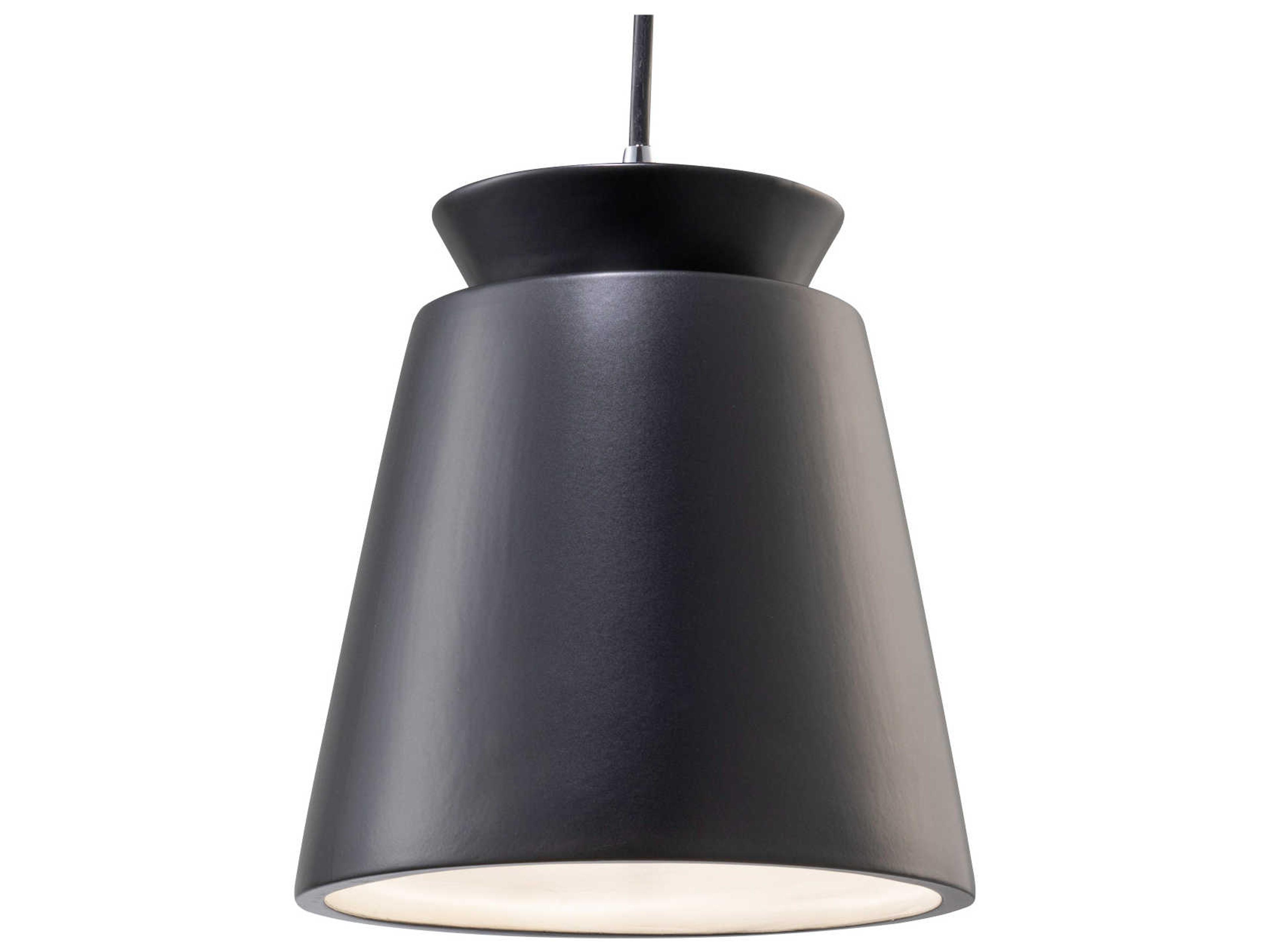 Justice Design Group Radiance 1-Light White Empire Mini Pendant