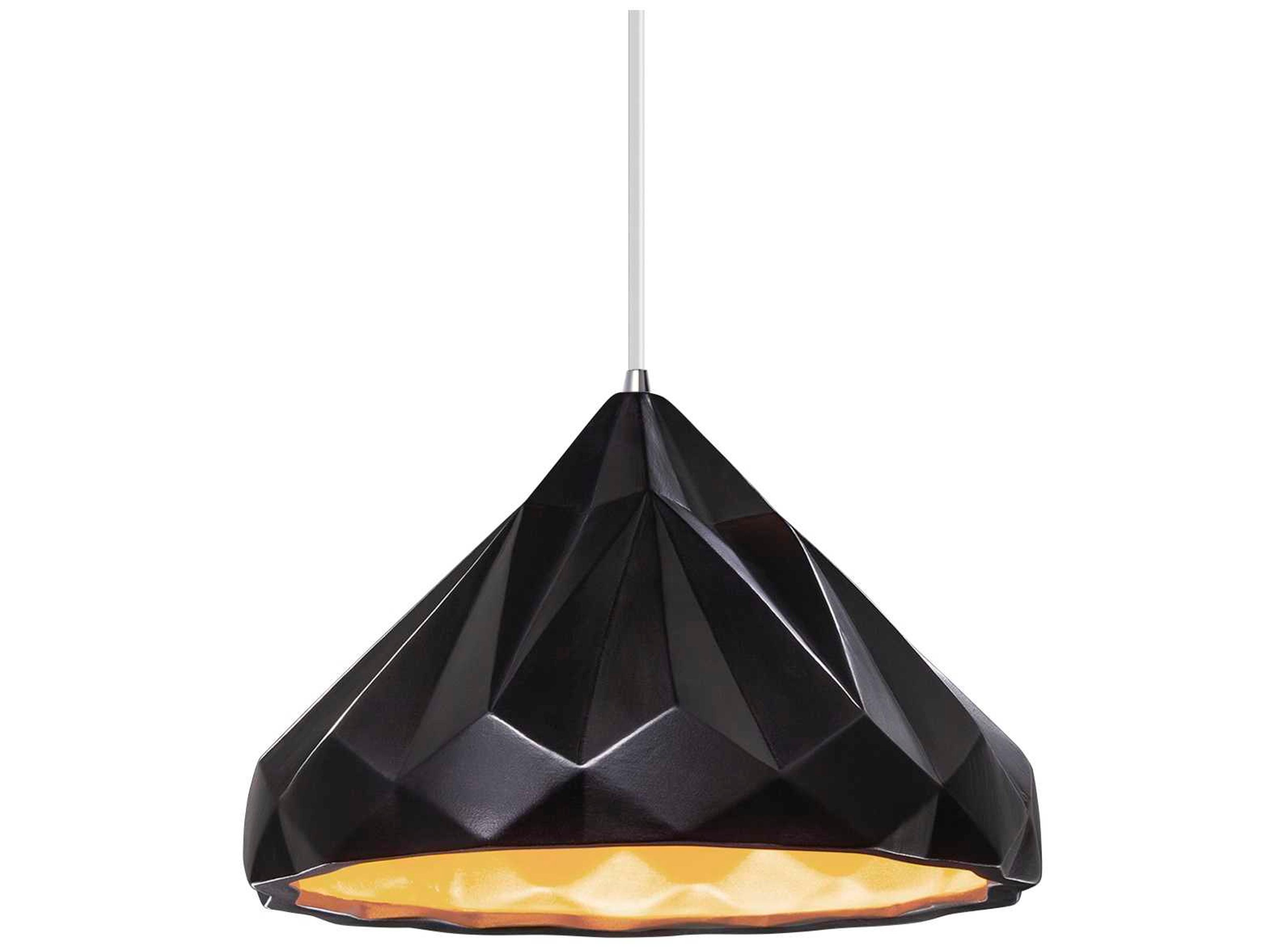 Justice Design Group Radiance 1-Light White Mini Pendant