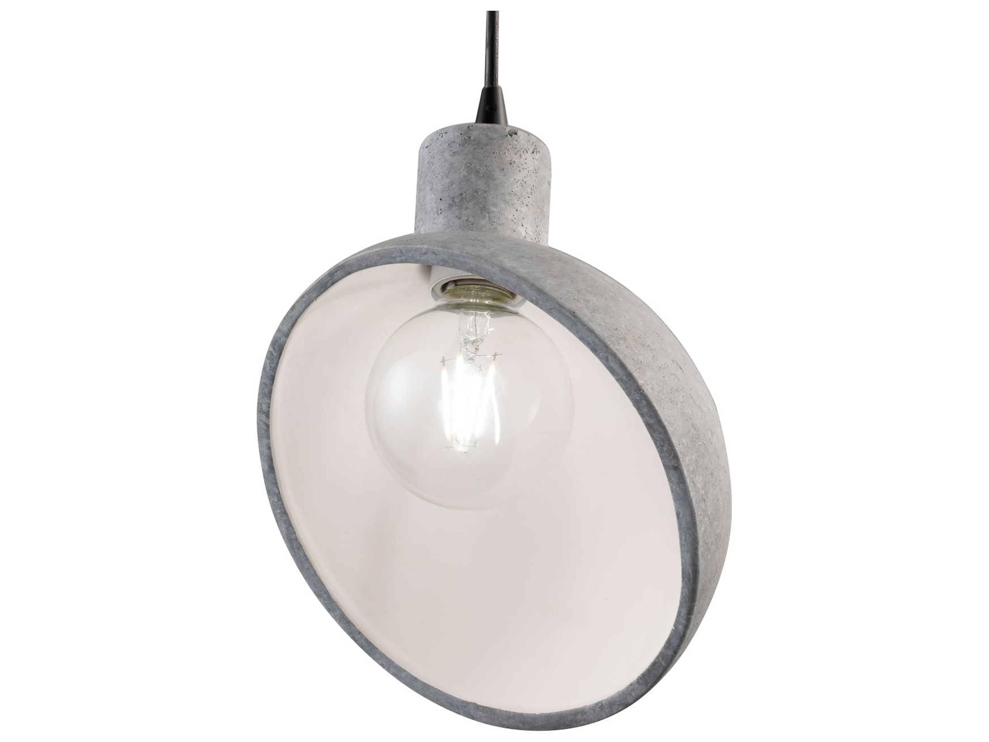 Justice Design Group Radiance 1-Light White Bowl Mini Pendant