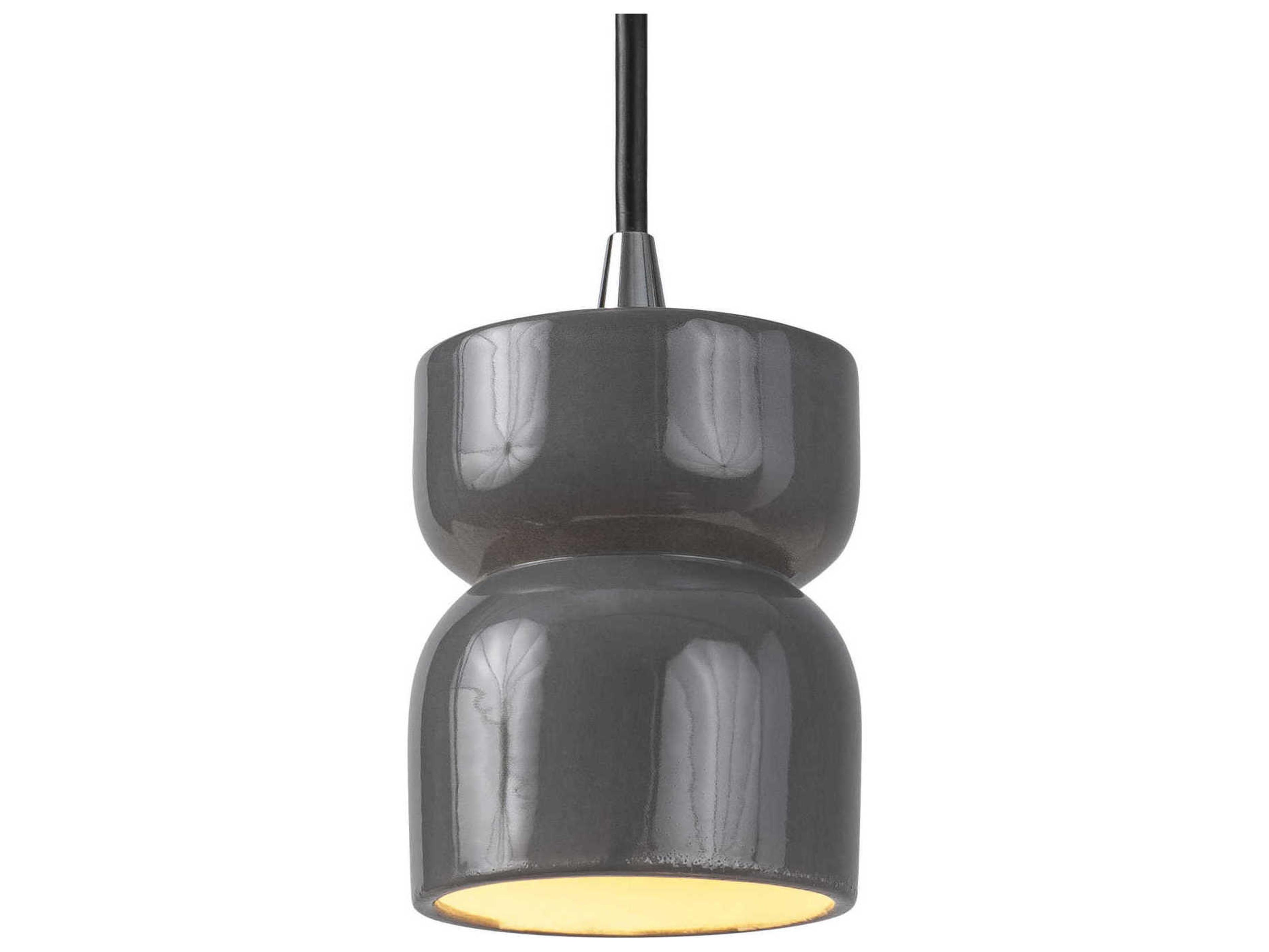 Justice Design Group Radiance 1-Light White Mini Pendant