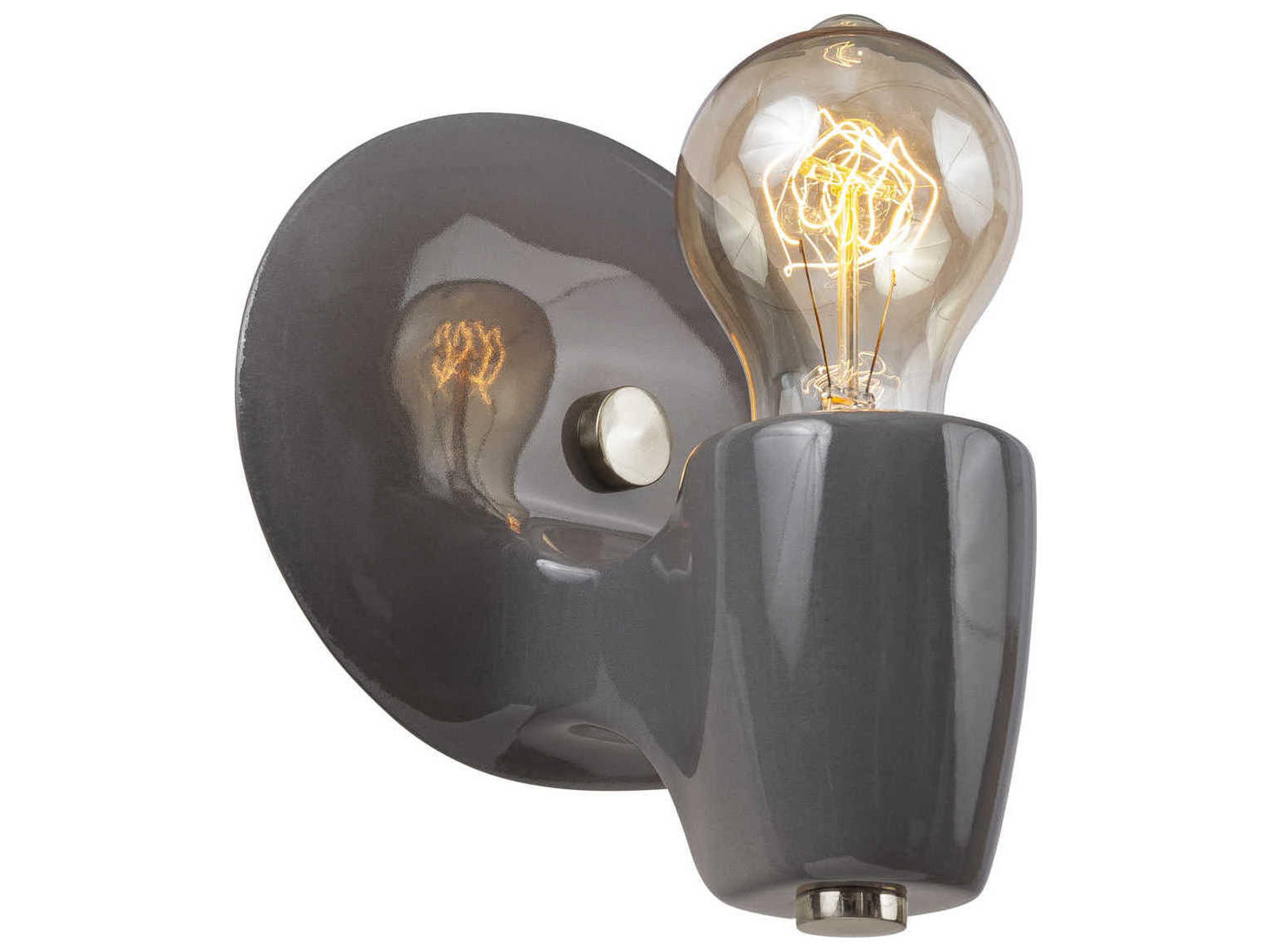 Justice Design Group American Classics 1-Light Black Wall Sconce