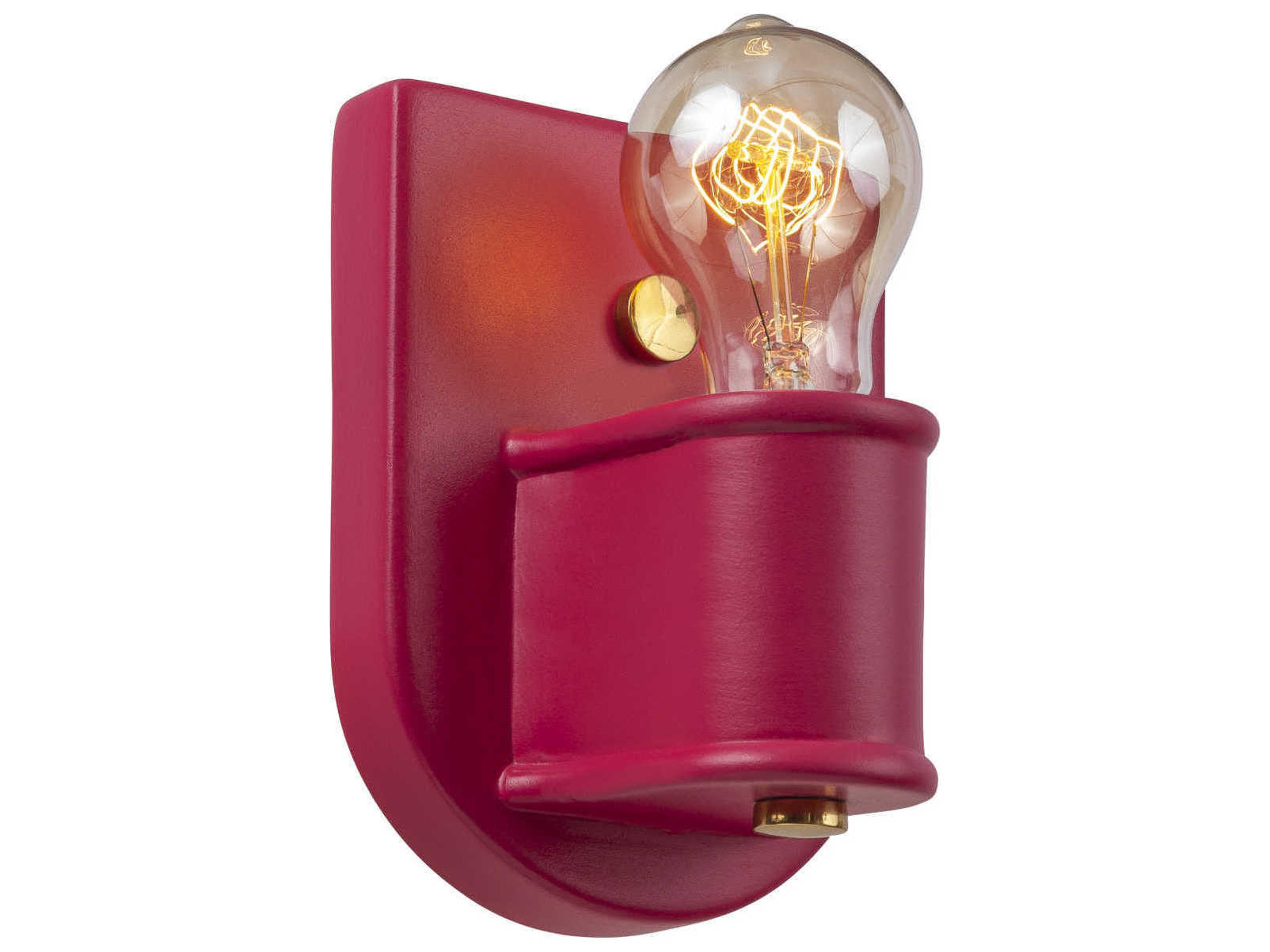 Justice Design Group American Classics 1-Light Red Wall Sconce