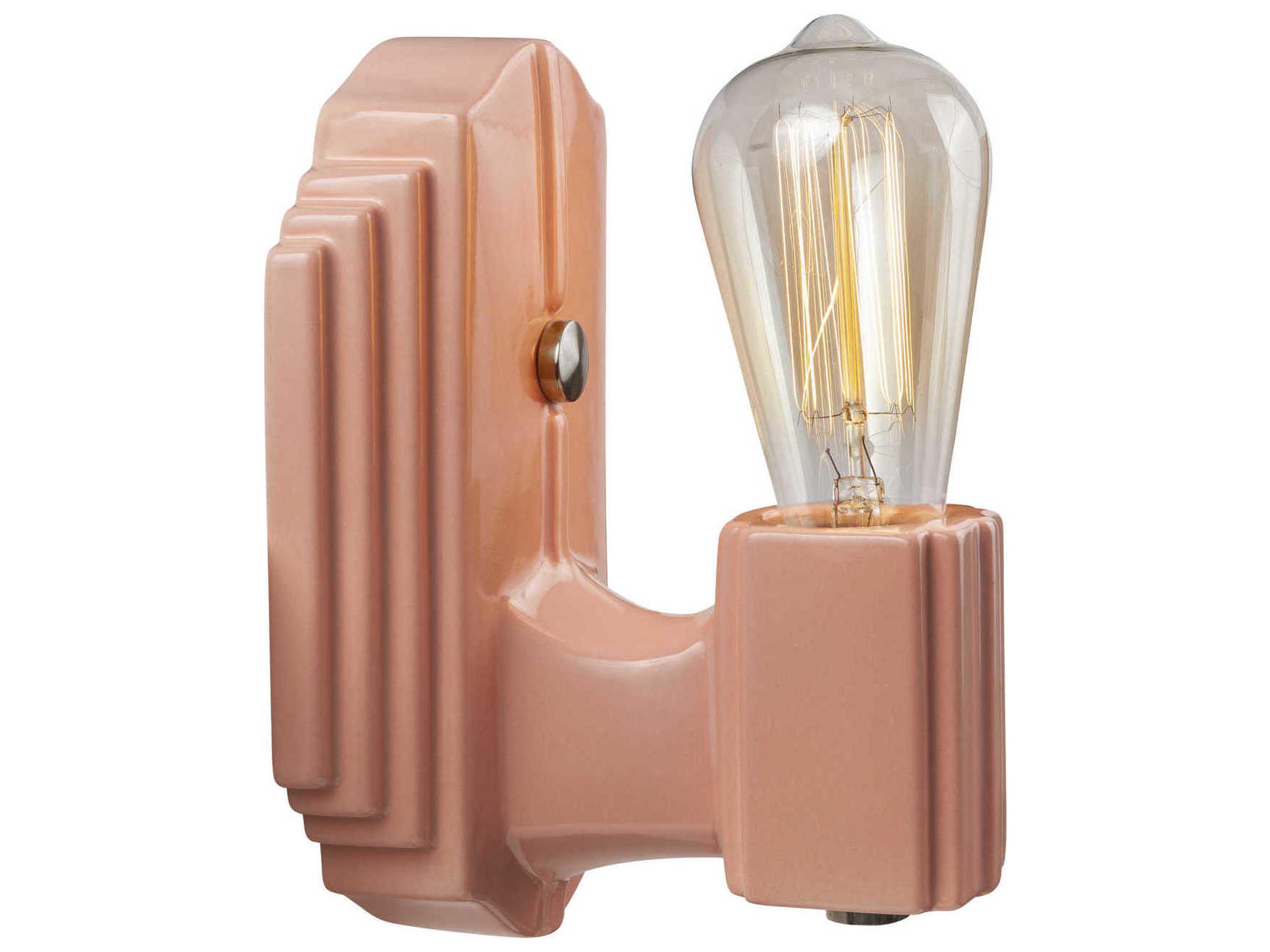 Justice Design Group American Classics 1-Light Pink Wall Sconce