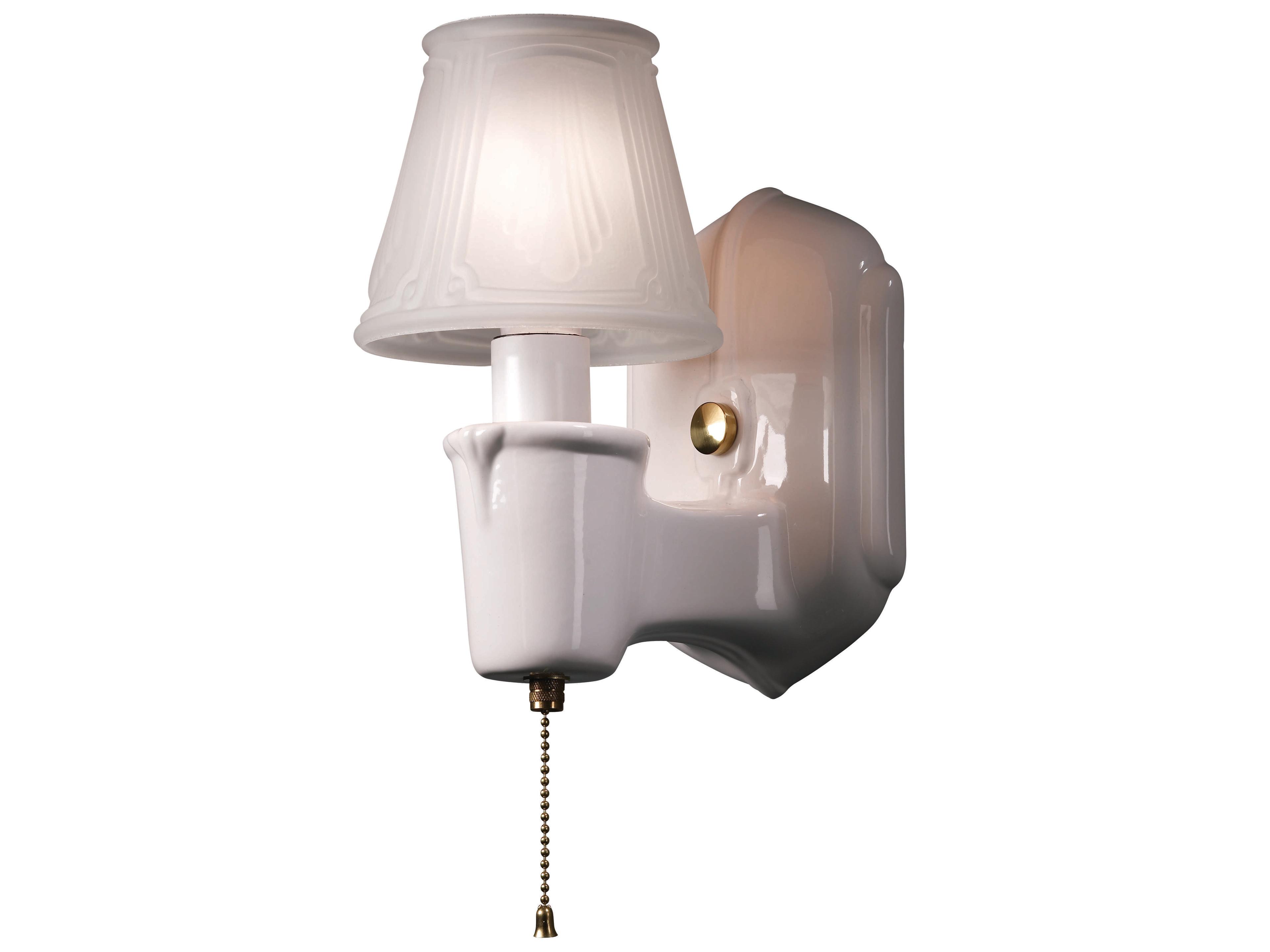 American Classics 1-Light Gray Glass Wall Sconce