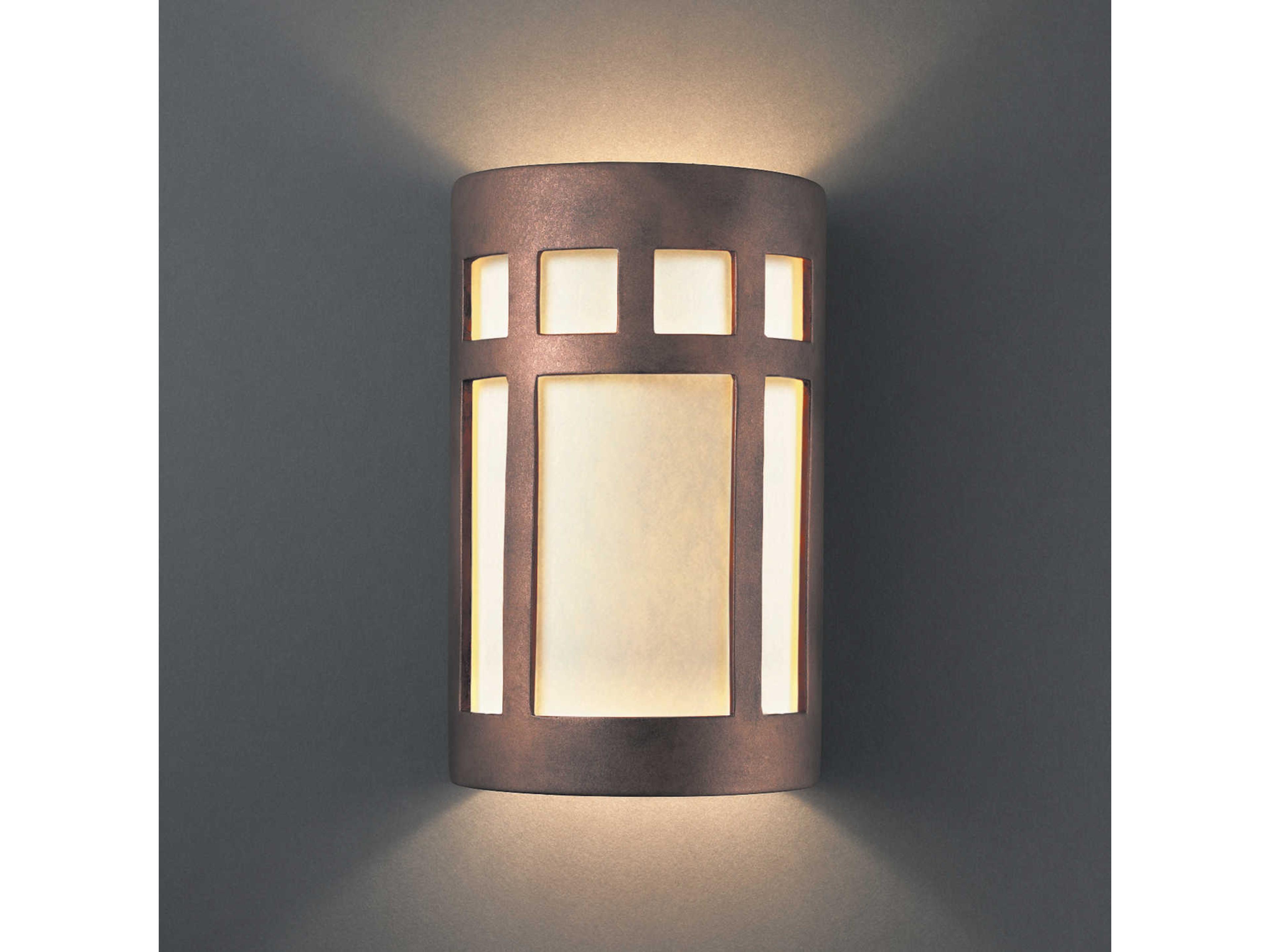 Justice Design Group Ambiance 2-Light Bronze Wall Sconce