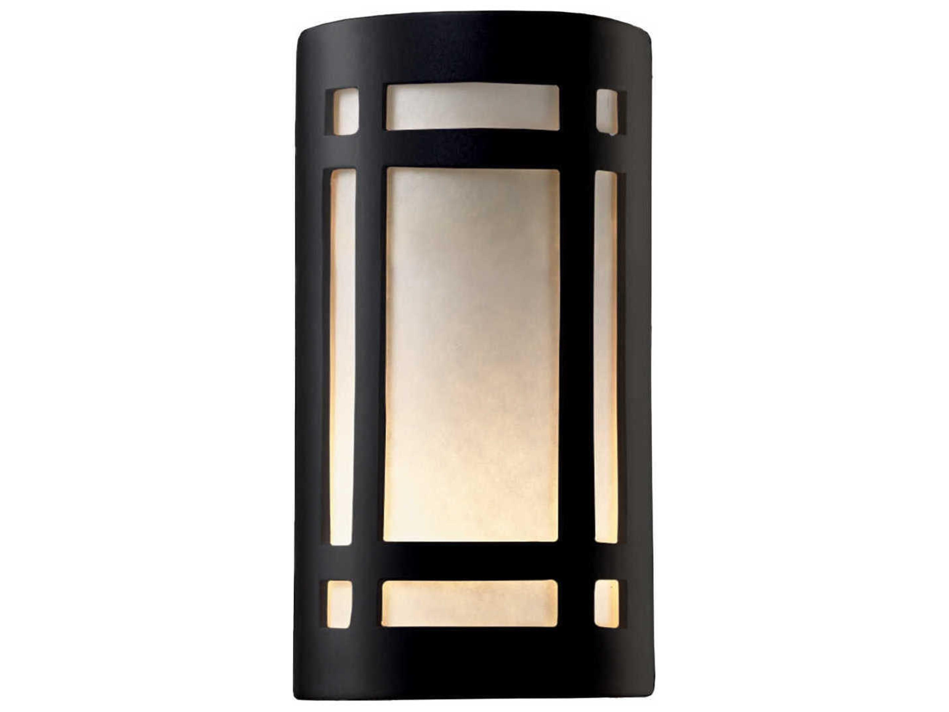 Justice Design Group Ambiance 2-Light White Wall Sconce