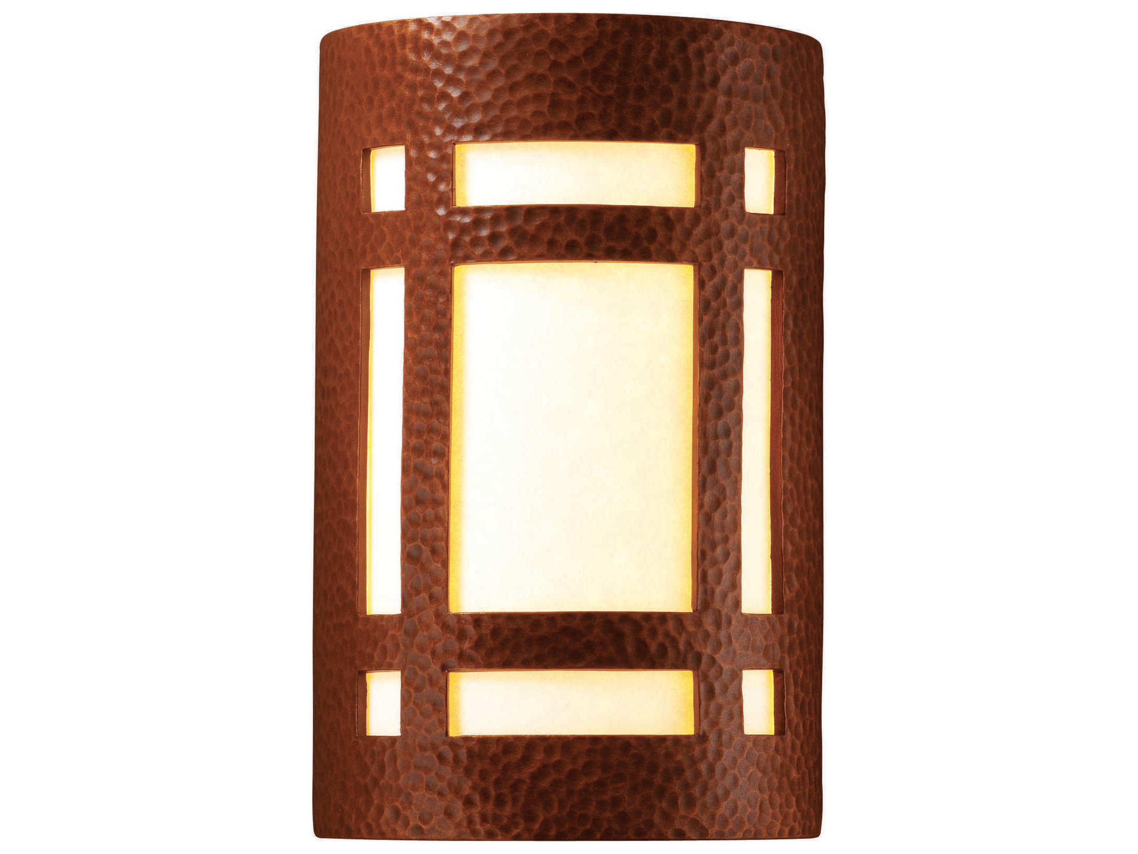 Justice Design Group Ambiance 2-Light White Wall Sconce