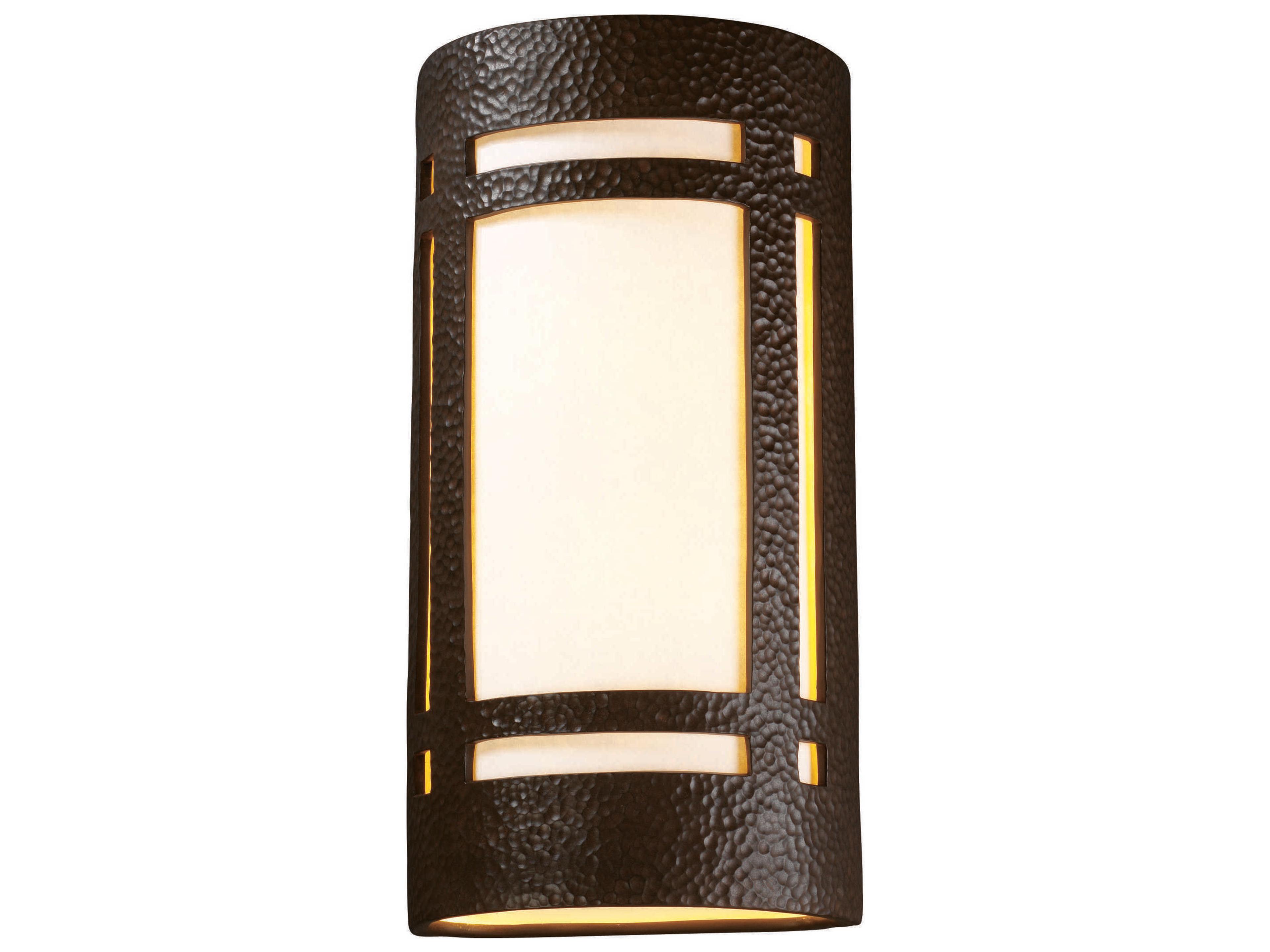 Justice Design Group Ambiance 2-Light White Wall Sconce
