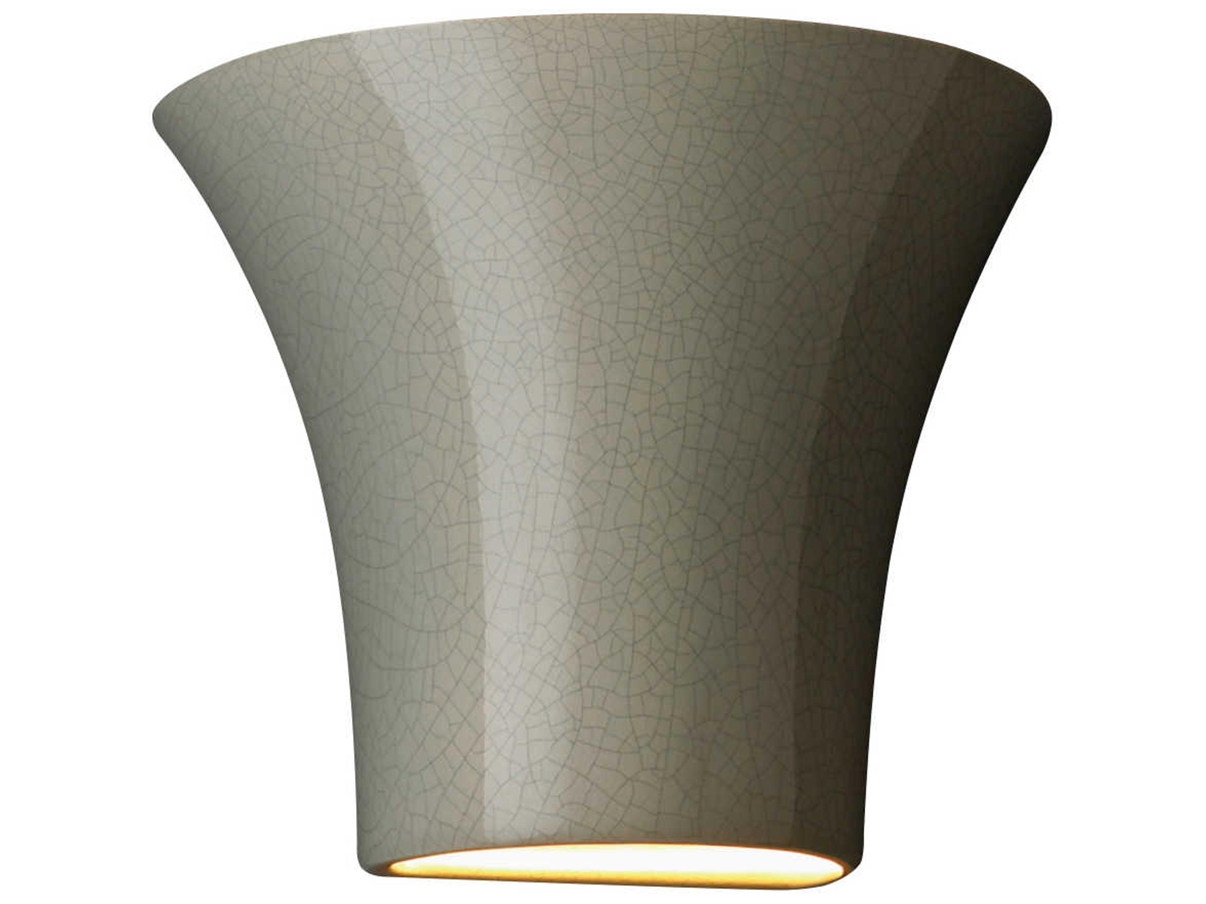 Justice Design Group Ambiance 1-Light Gray Wall Sconce