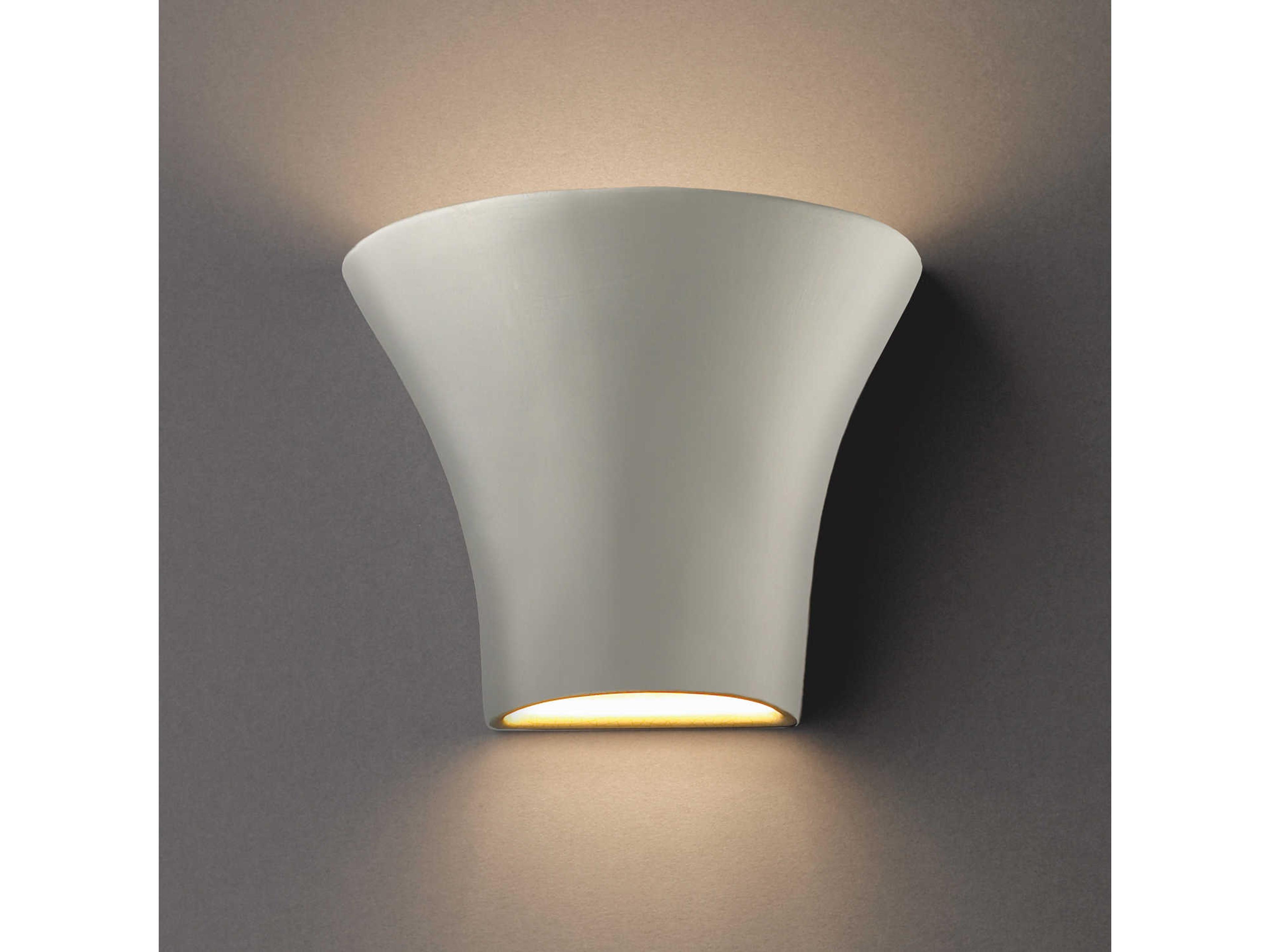 Justice Design Group Ambiance 1-Light Gray Wall Sconce