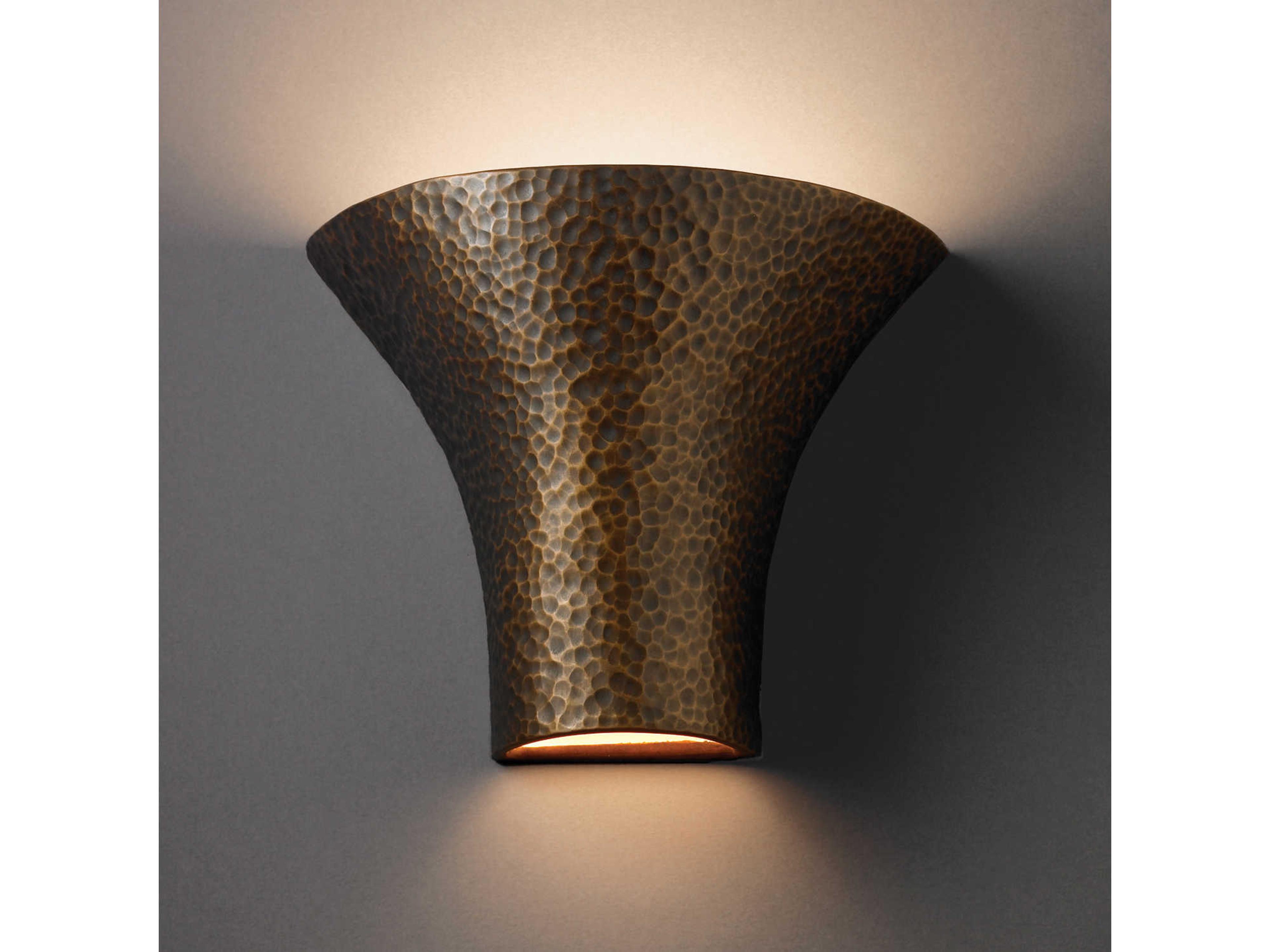 Justice Design Group Ambiance 1-Light Bronze Wall Sconce