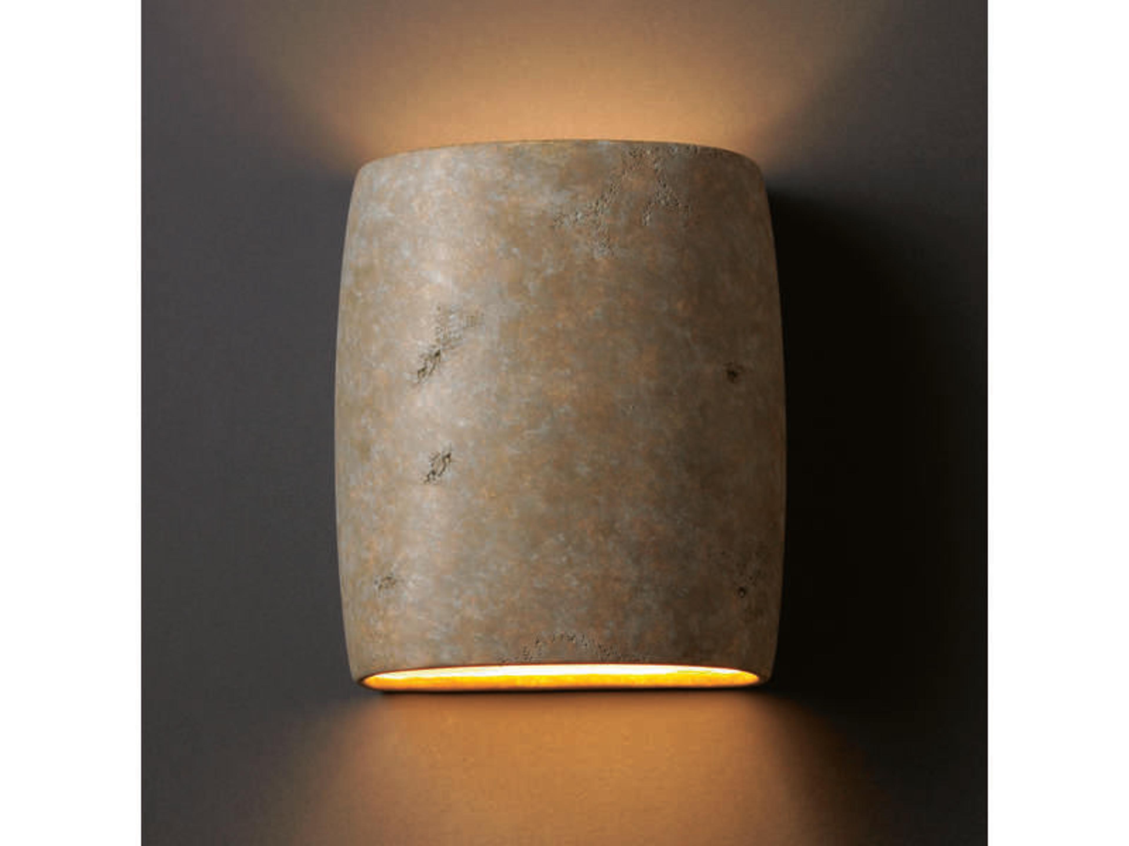 Justice Design Group Ambiance 1-Light Black Wall Sconce