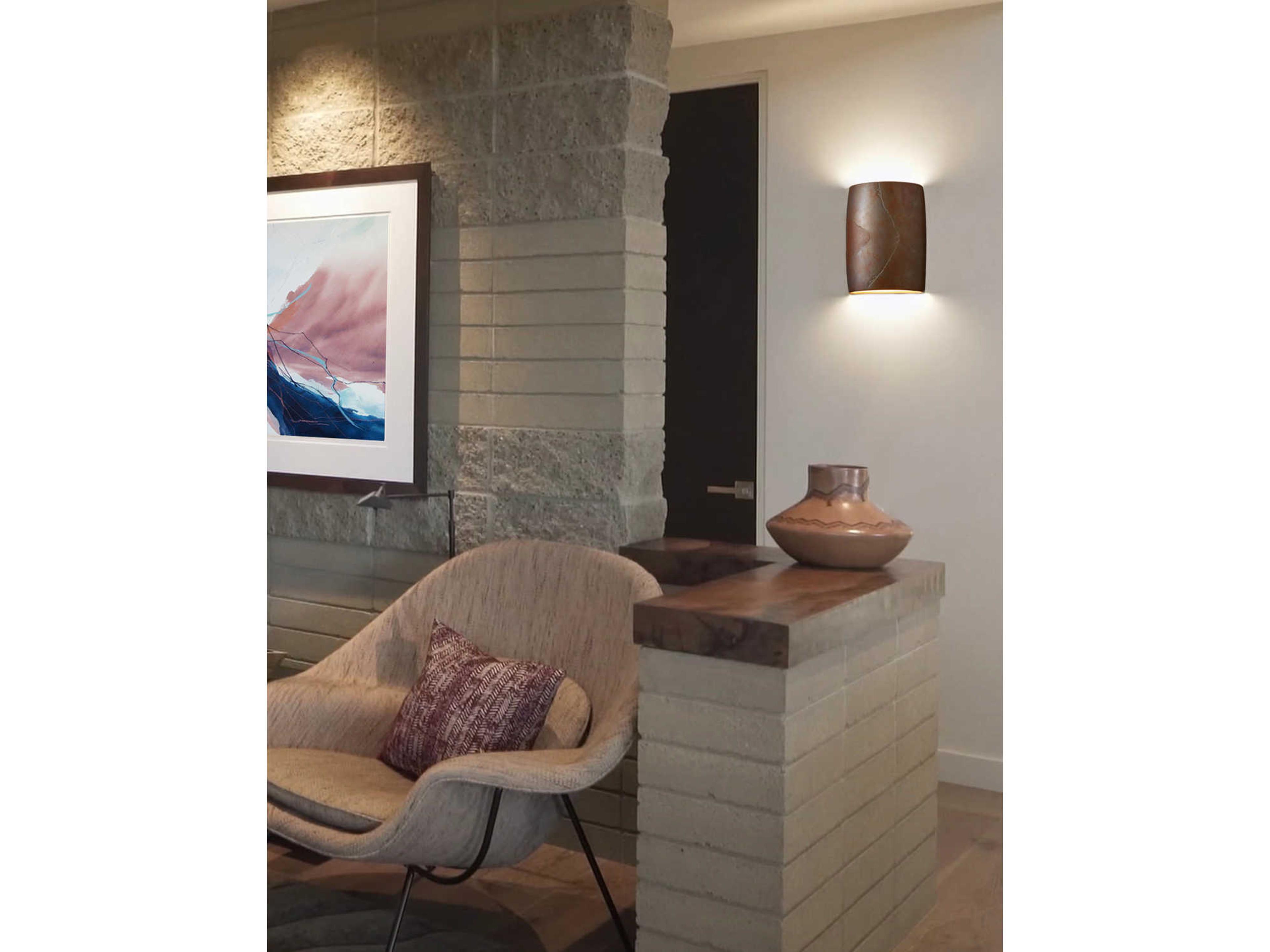 Justice Design Group Ambiance 1-Light Black Wall Sconce