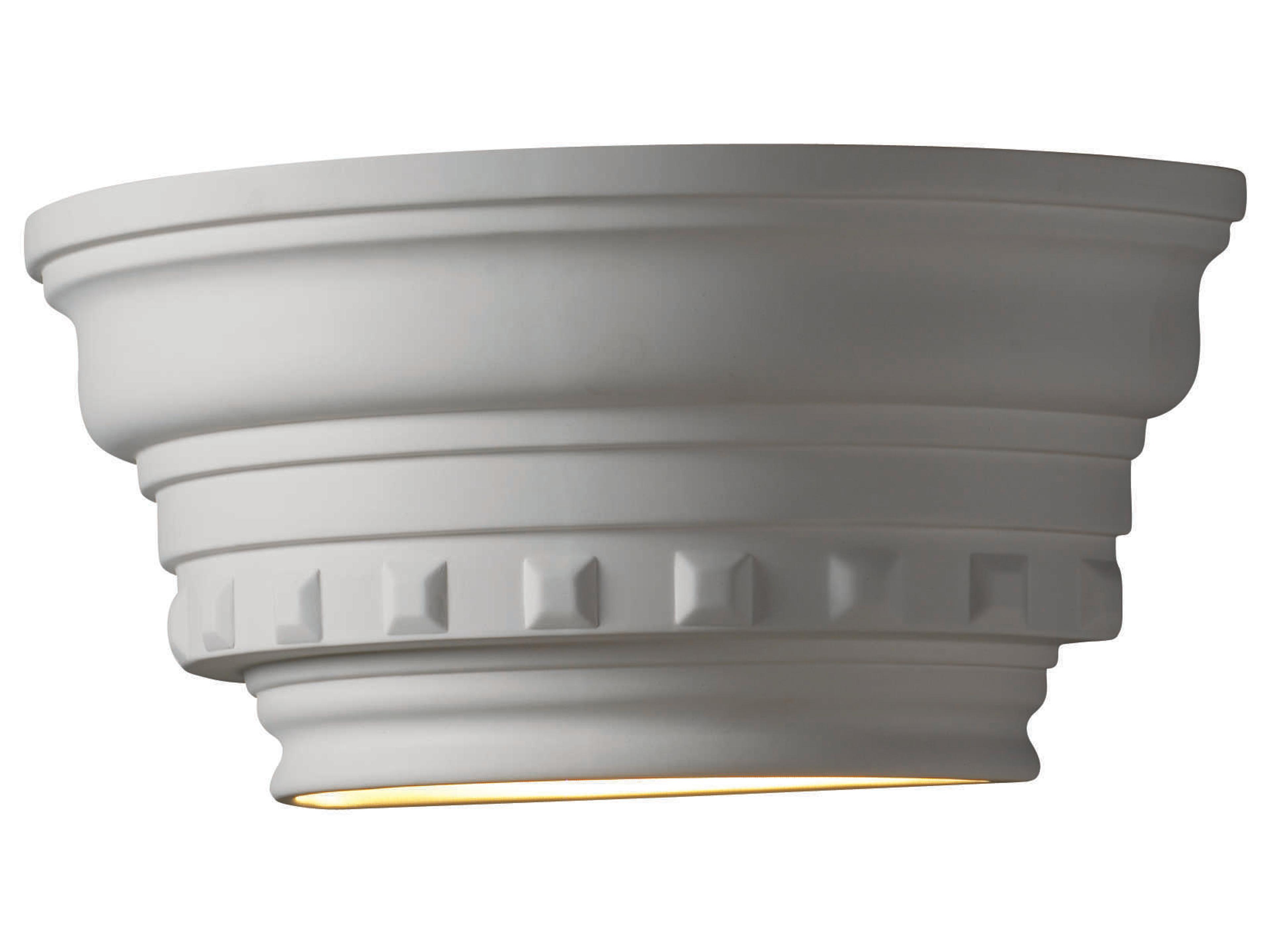 Ambiance 1-Light White Wall Sconce