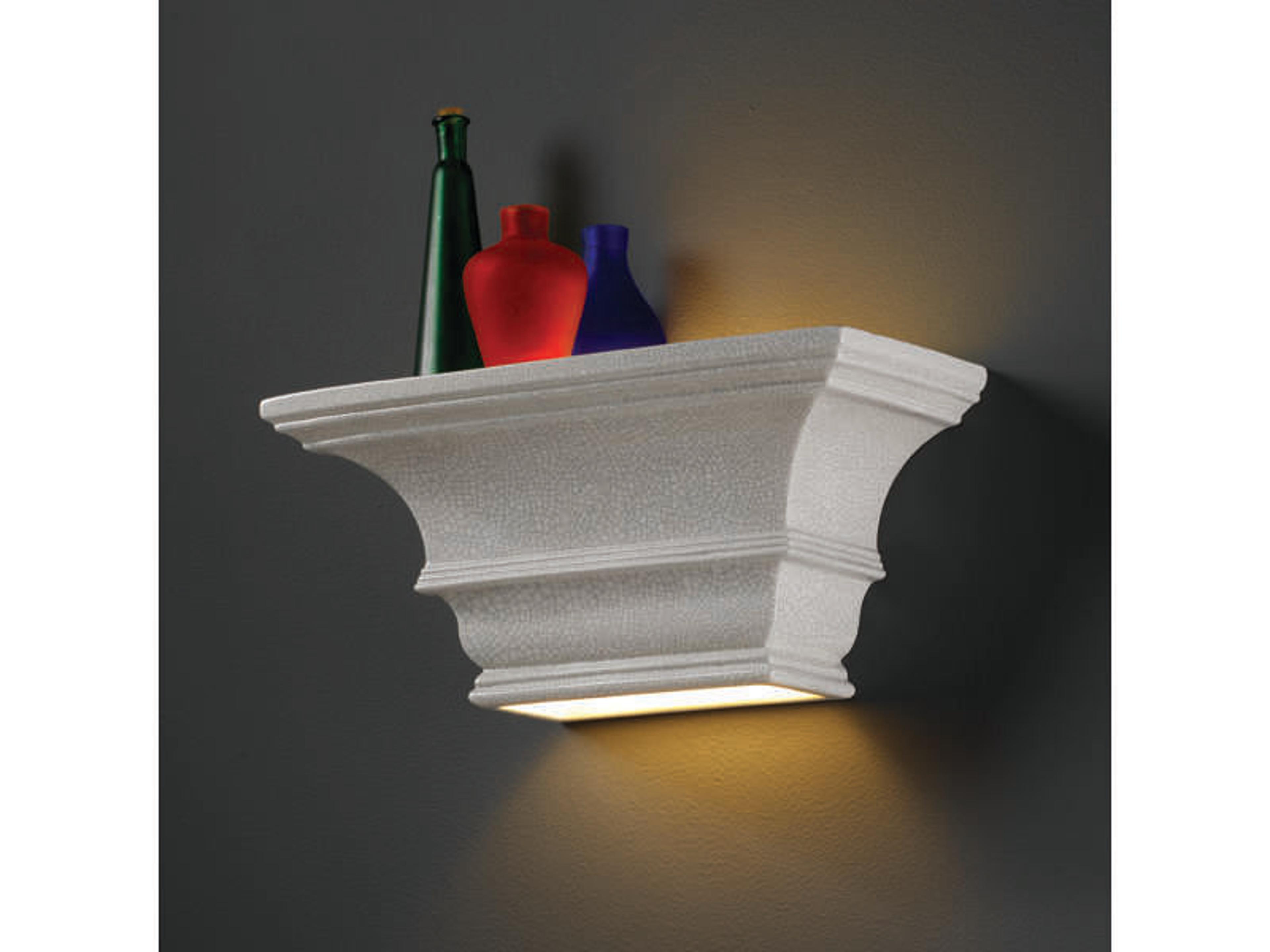 Justice Design Group Ambiance 1-Light Gray Wall Sconce