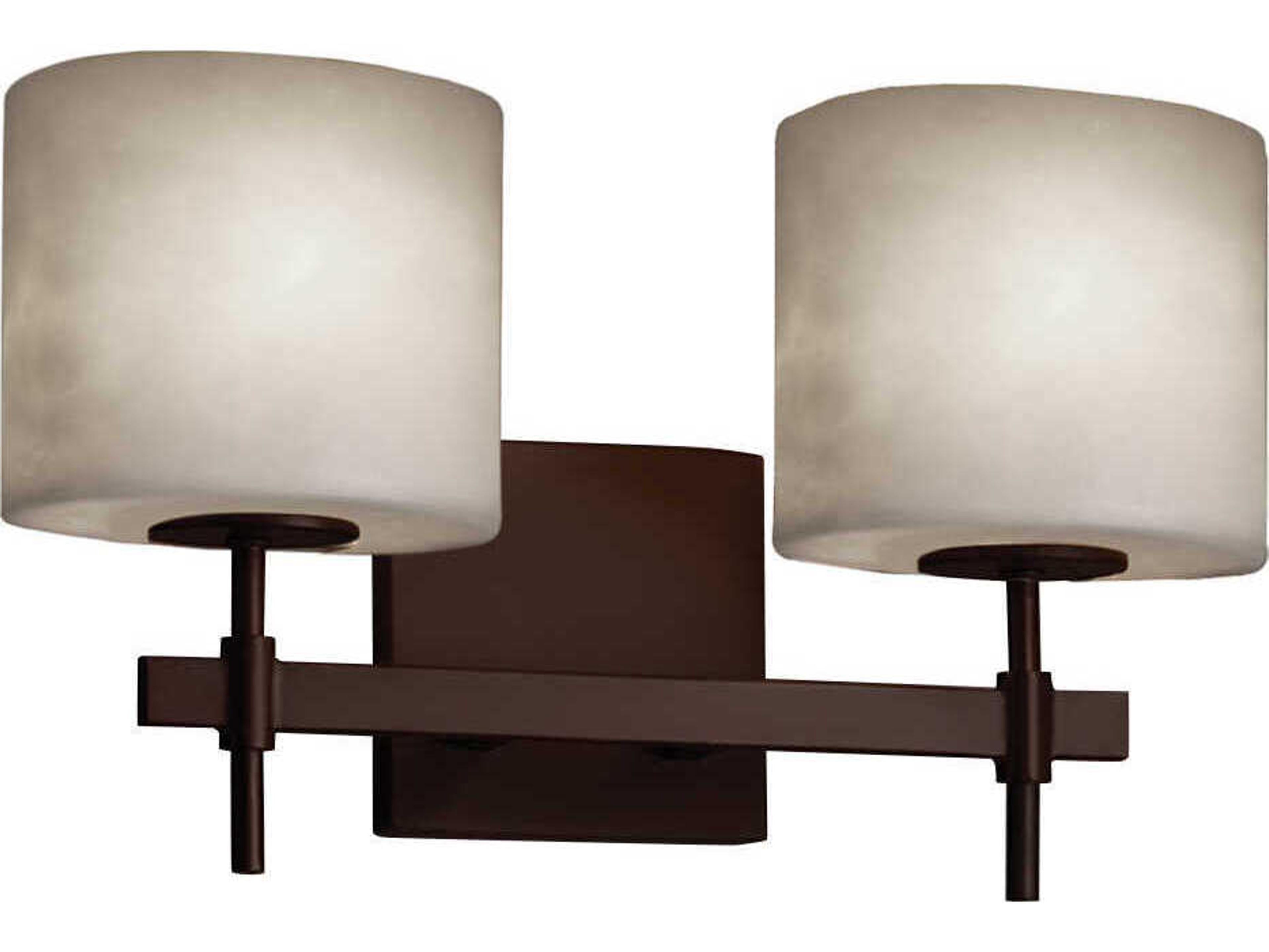 Clouds 2-Light Bronze Vanity Light