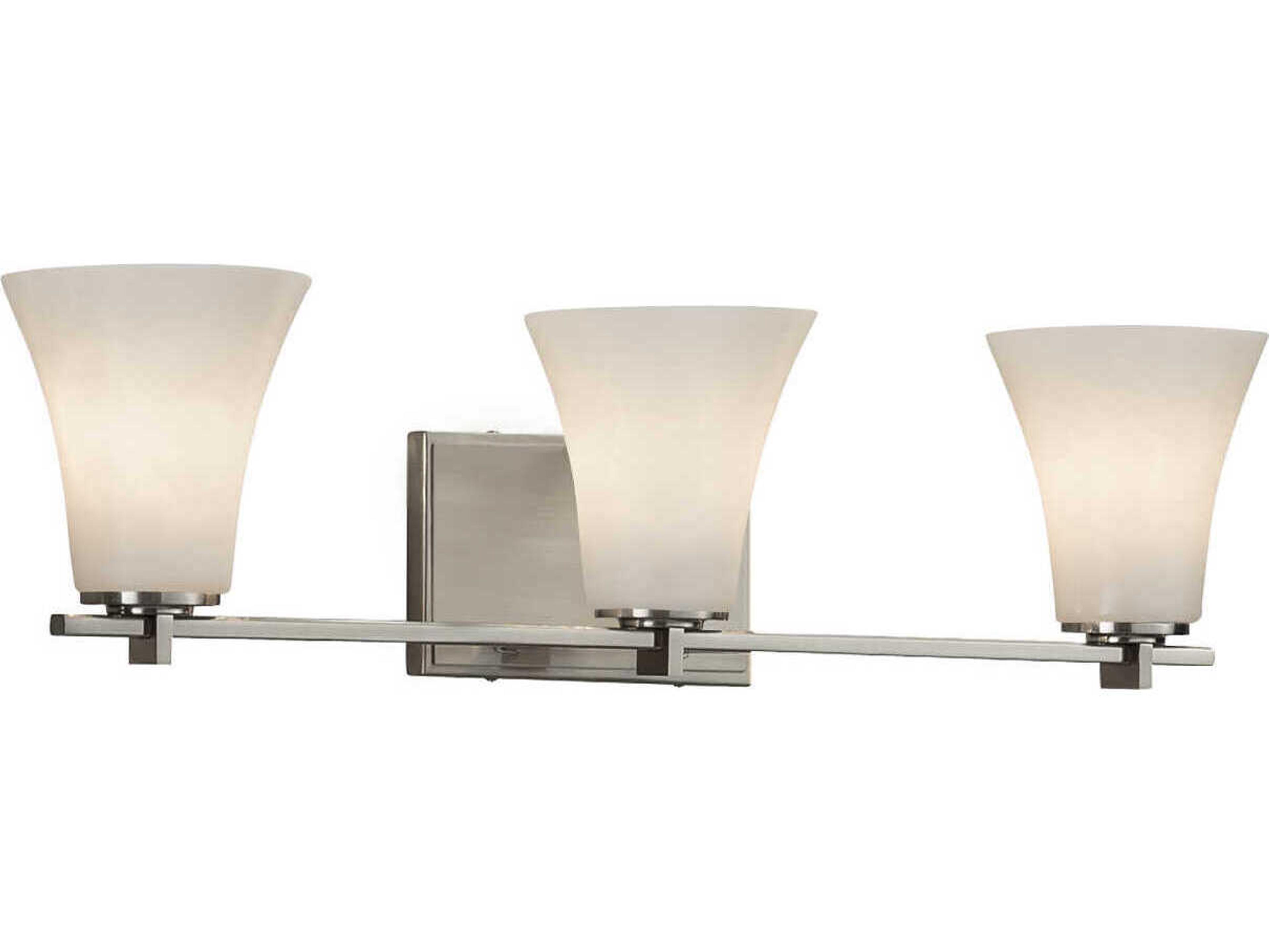 Clouds 3-Light Nickel Vanity Light