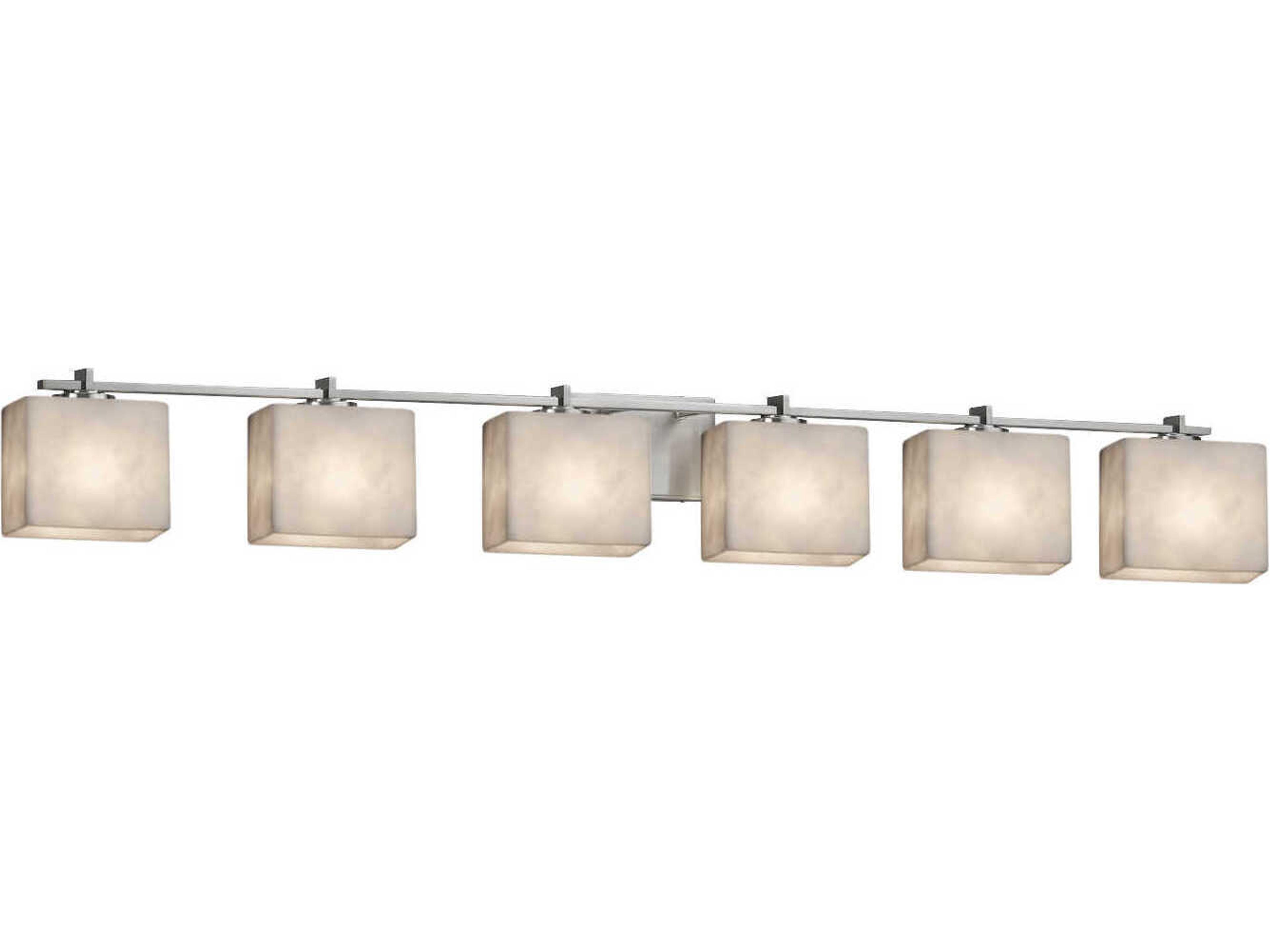 Clouds 6-Light Nickel Vanity Light