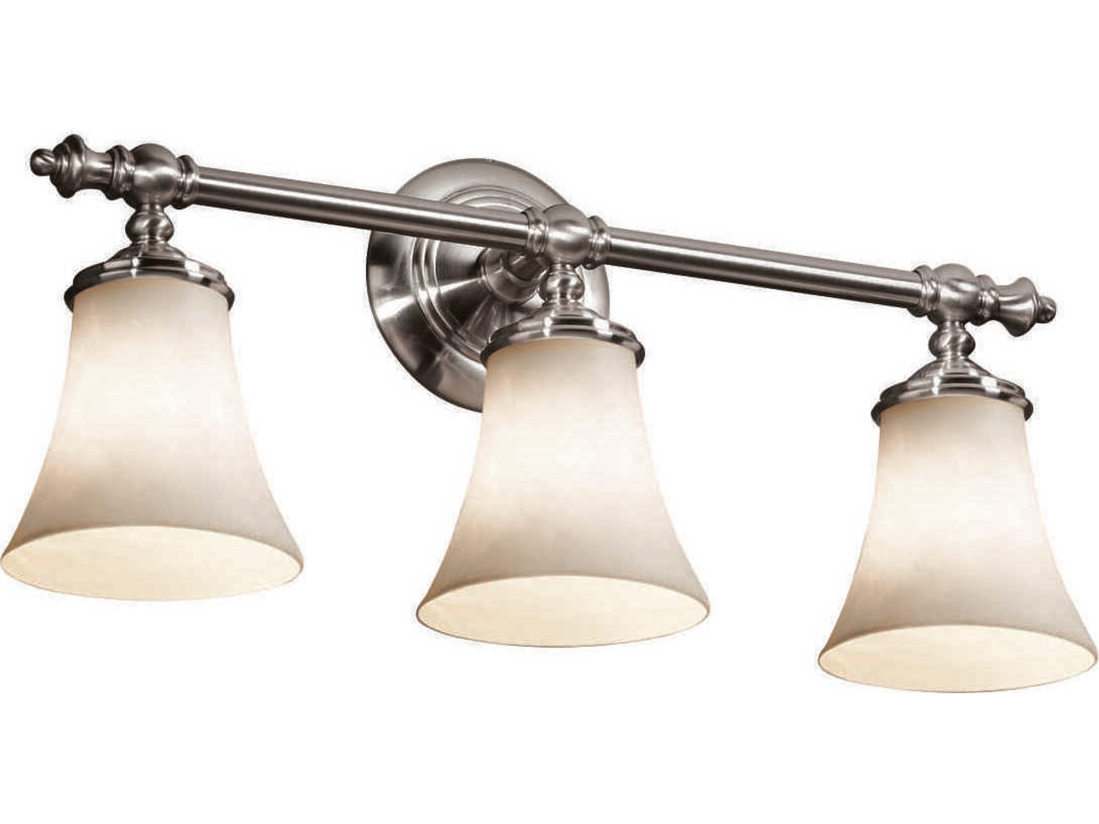 Justice Design Group Clouds 3-Light Bronze Vanity Light