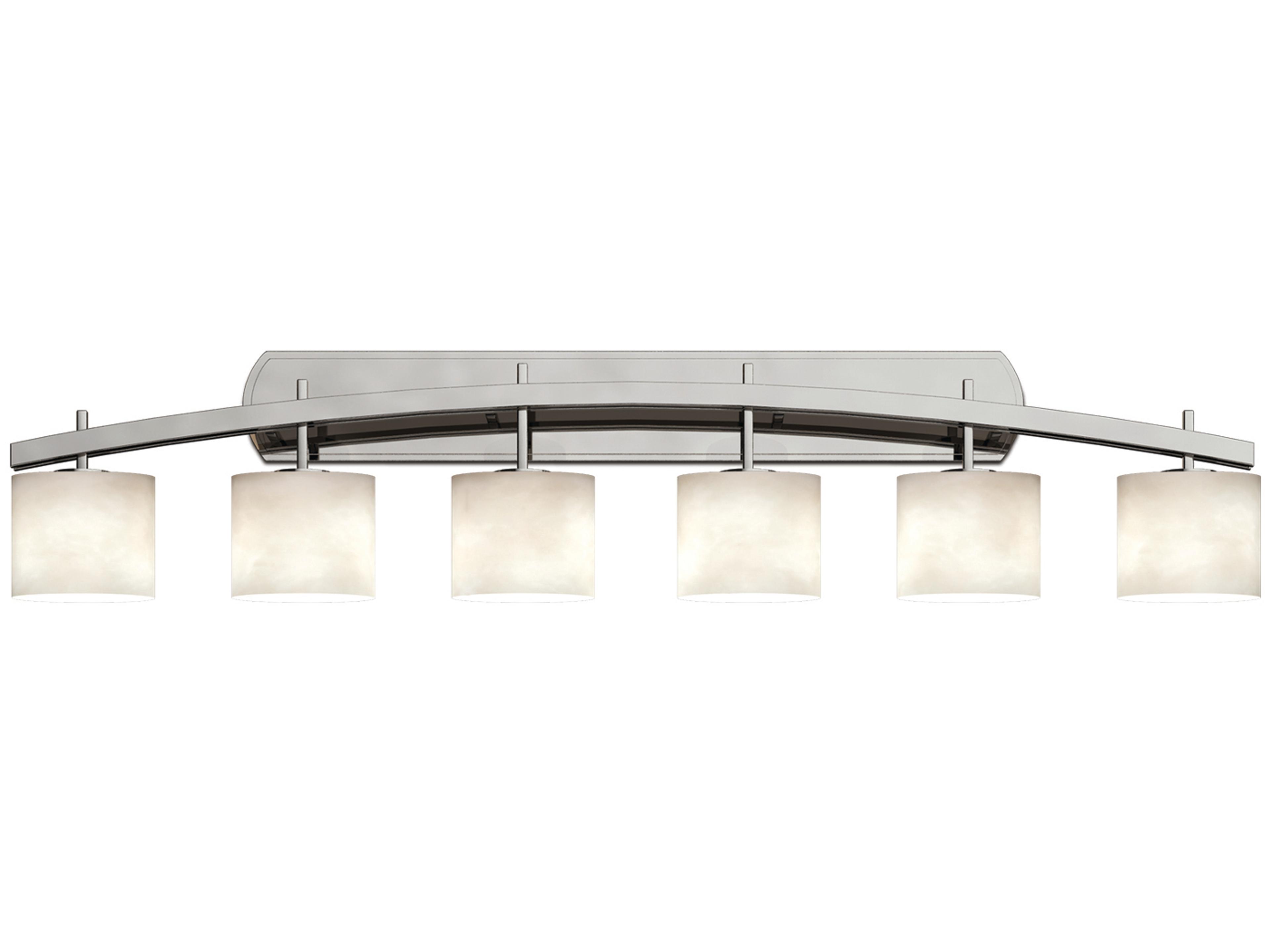 Clouds 6-Light Nickel Vanity Light