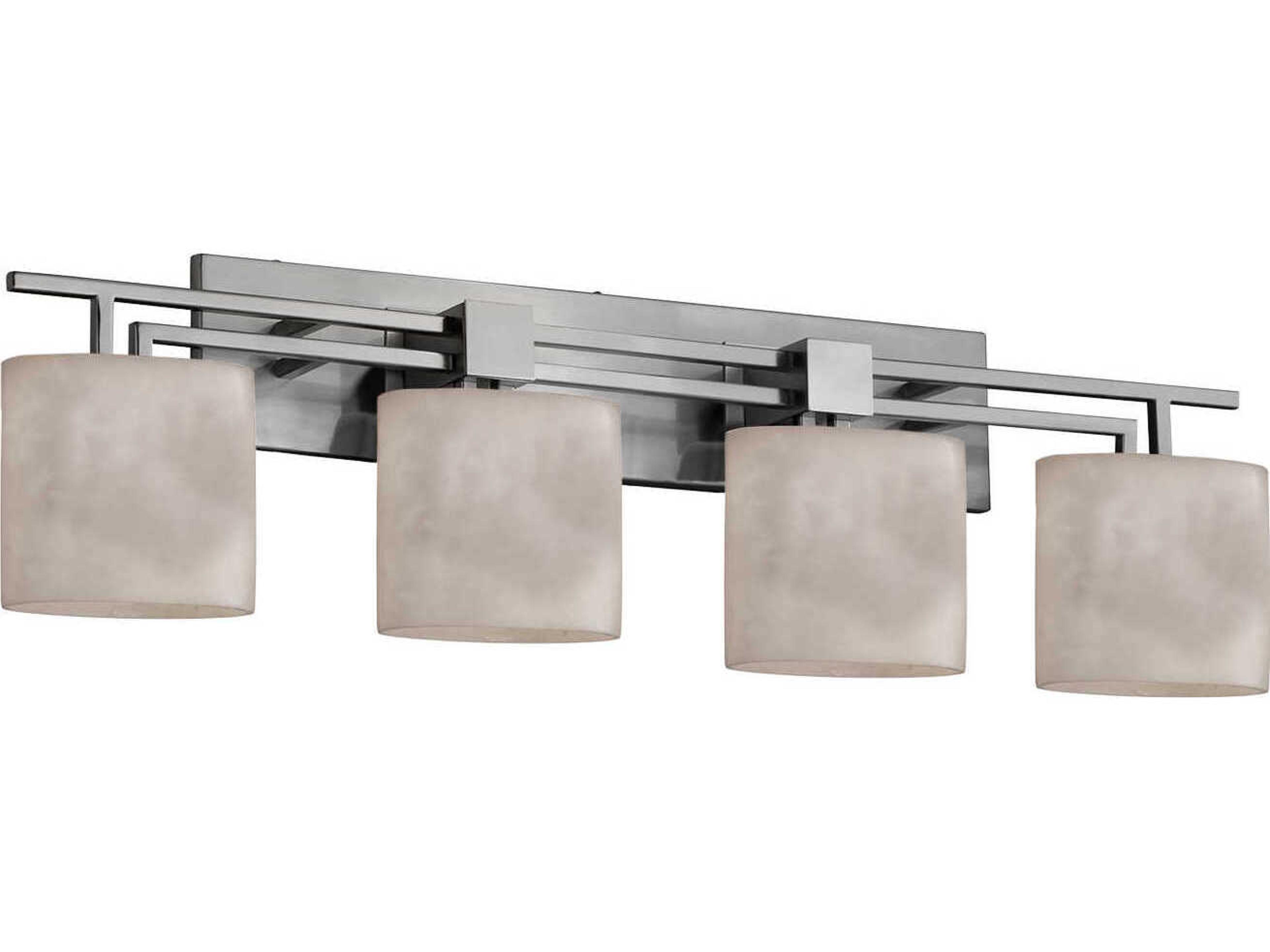 Clouds 4-Light Nickel Vanity Light
