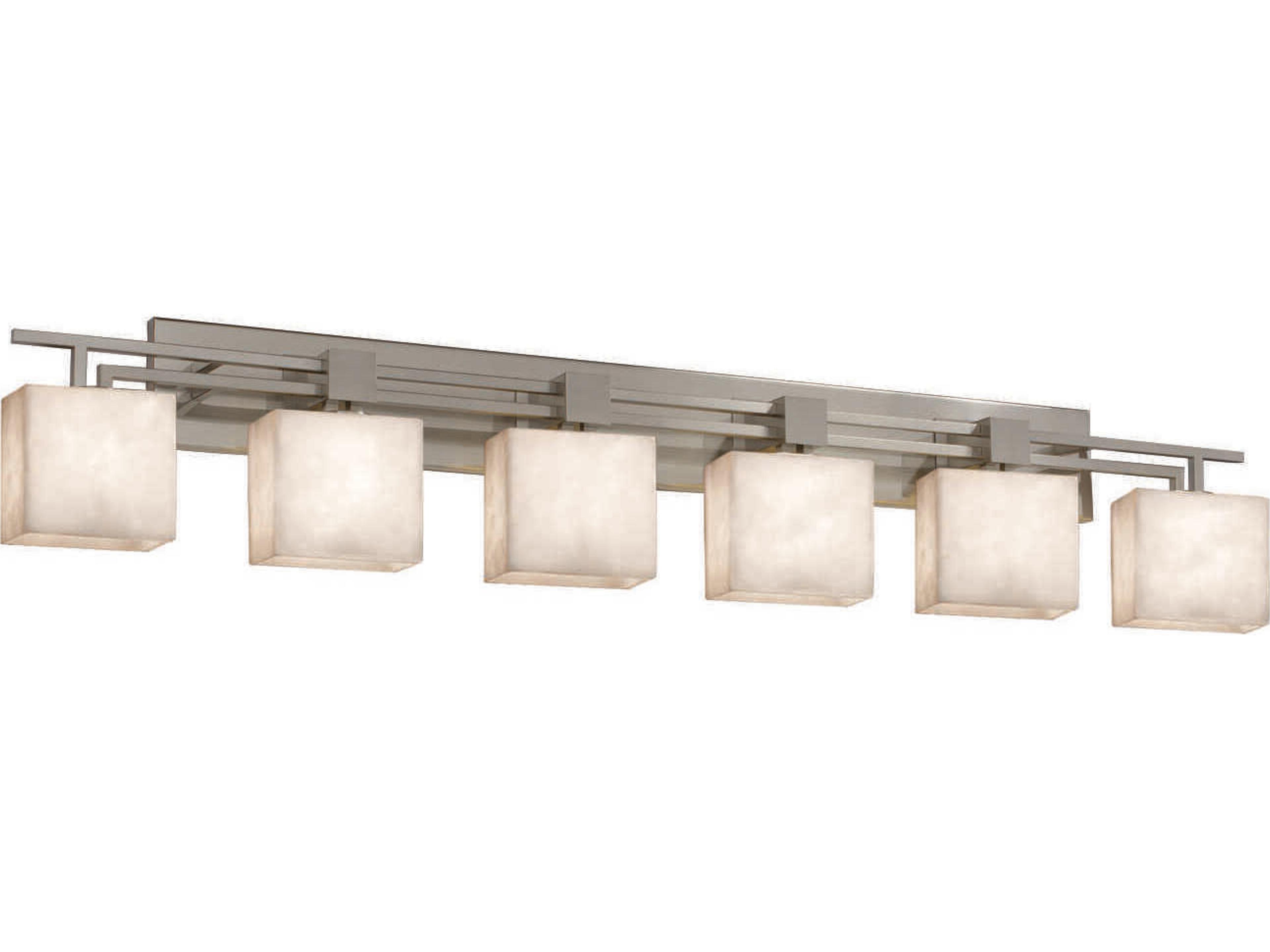 Clouds 6-Light Nickel Vanity Light