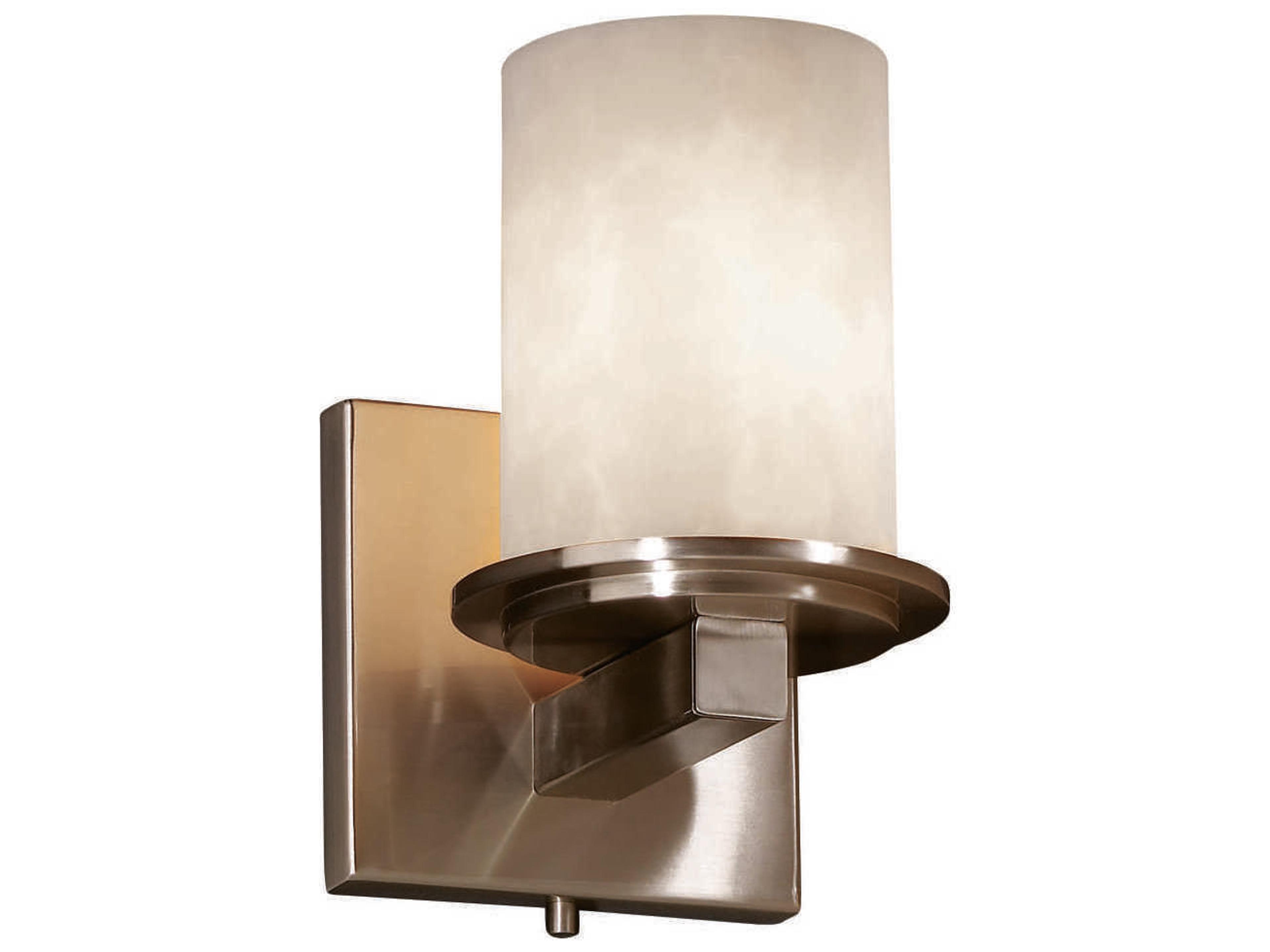 Clouds 1-Light Nickel Wall Sconce
