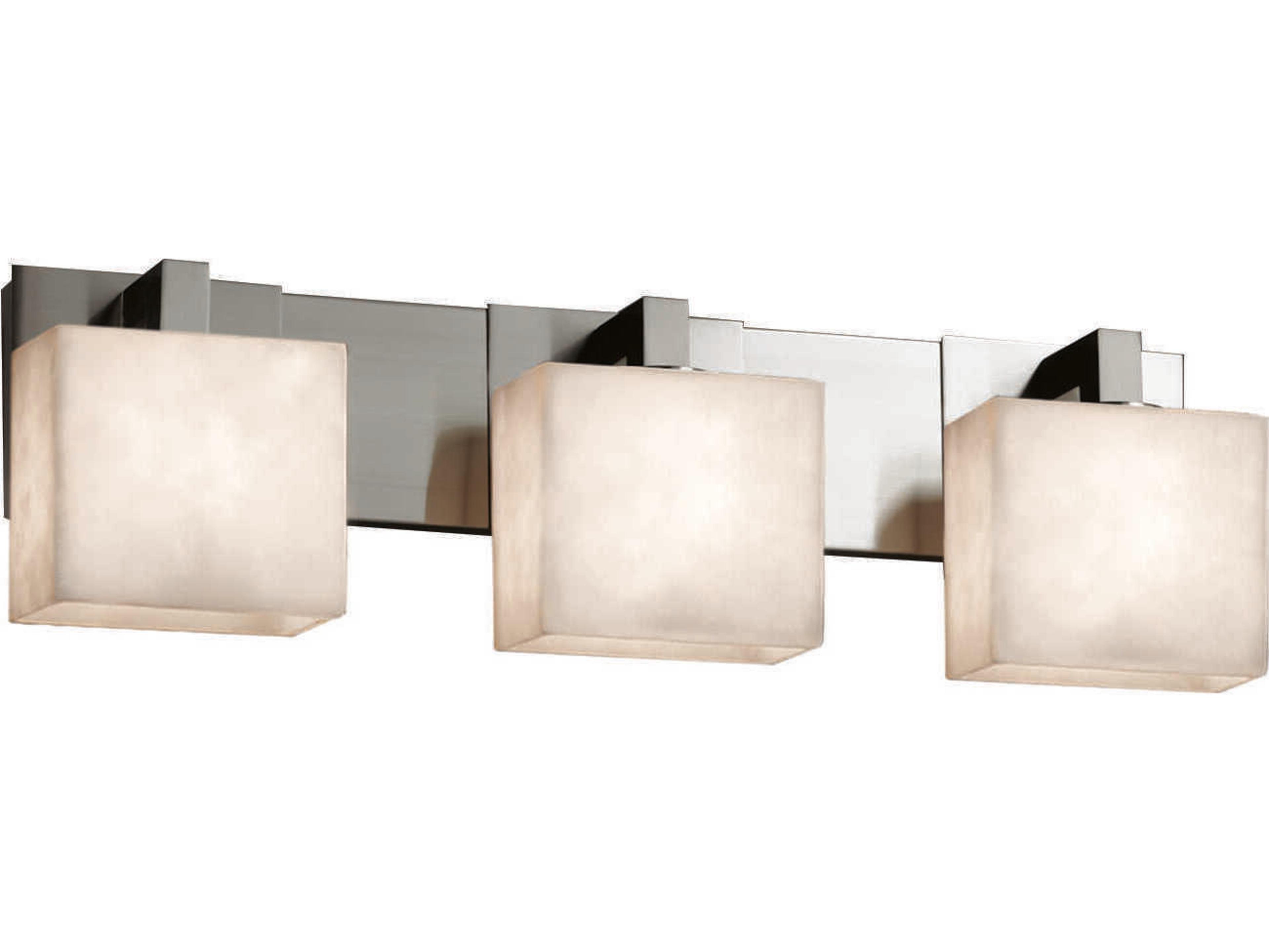 Justice Design Group Clouds 3-Light Bronze Vanity Light