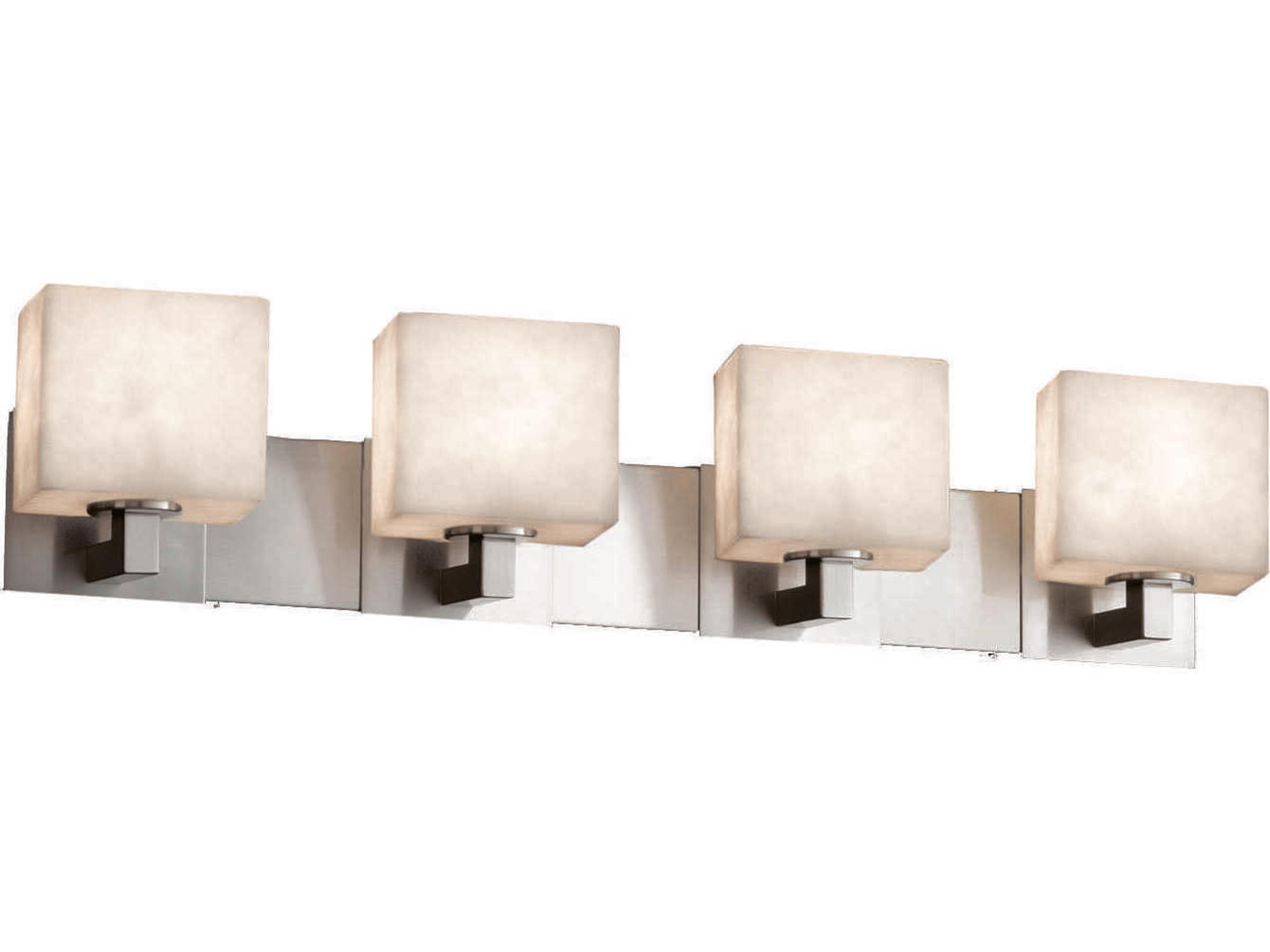 Justice Design Group Clouds 4-Light Bronze Vanity Light