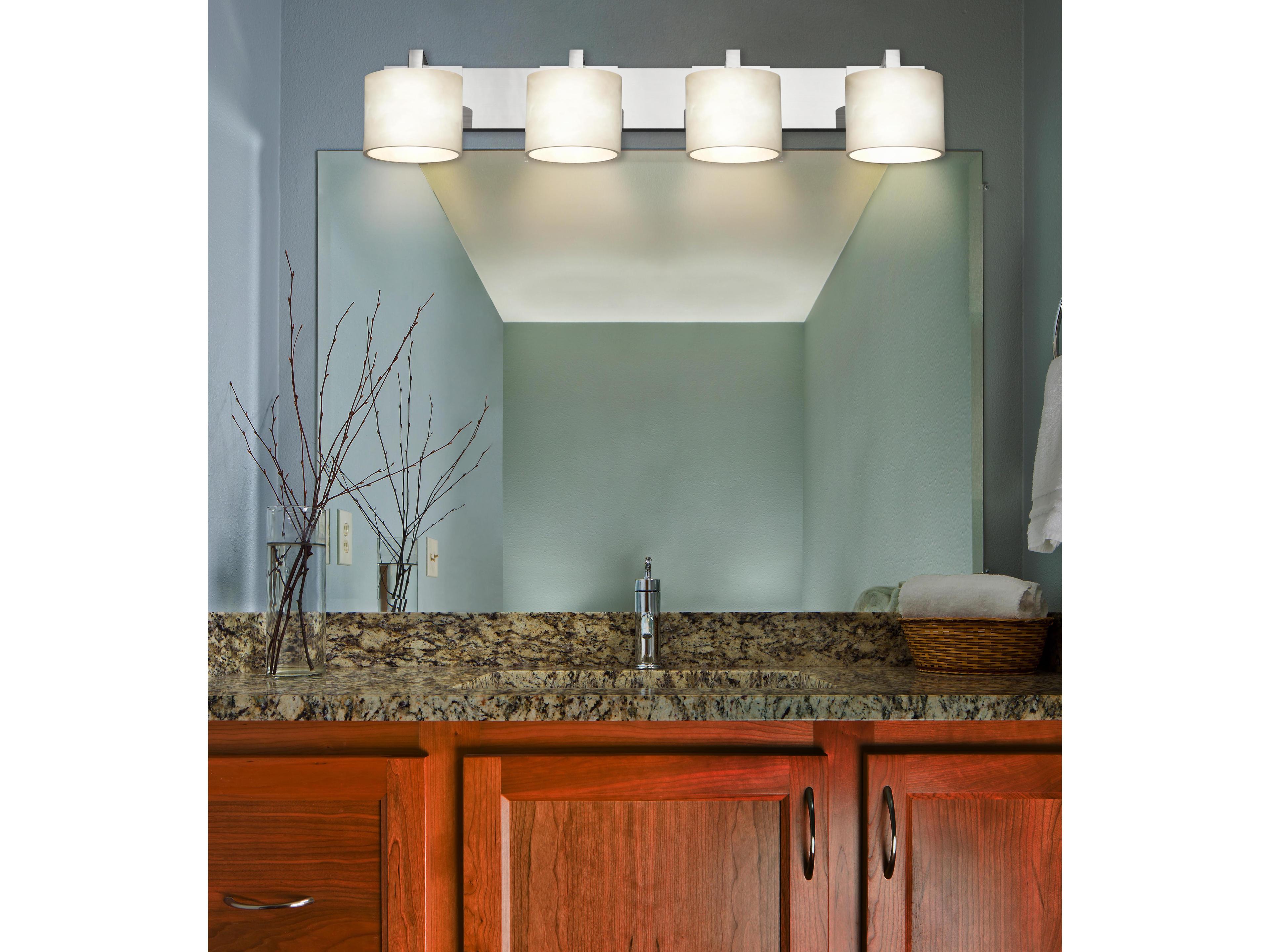 Justice Design Group Clouds 4-Light Bronze Vanity Light