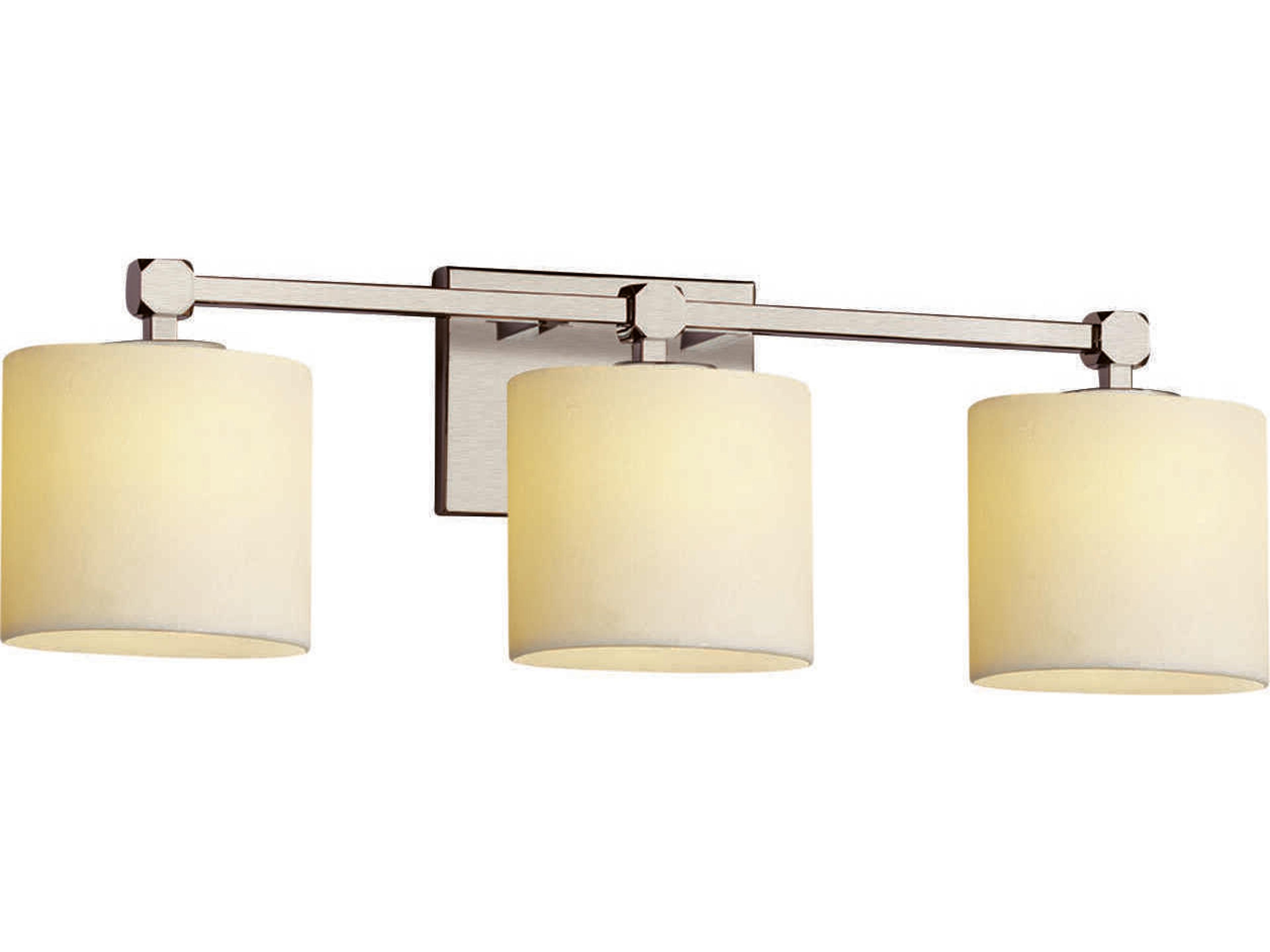 Candlearia 3-Light Nickel Vanity Light