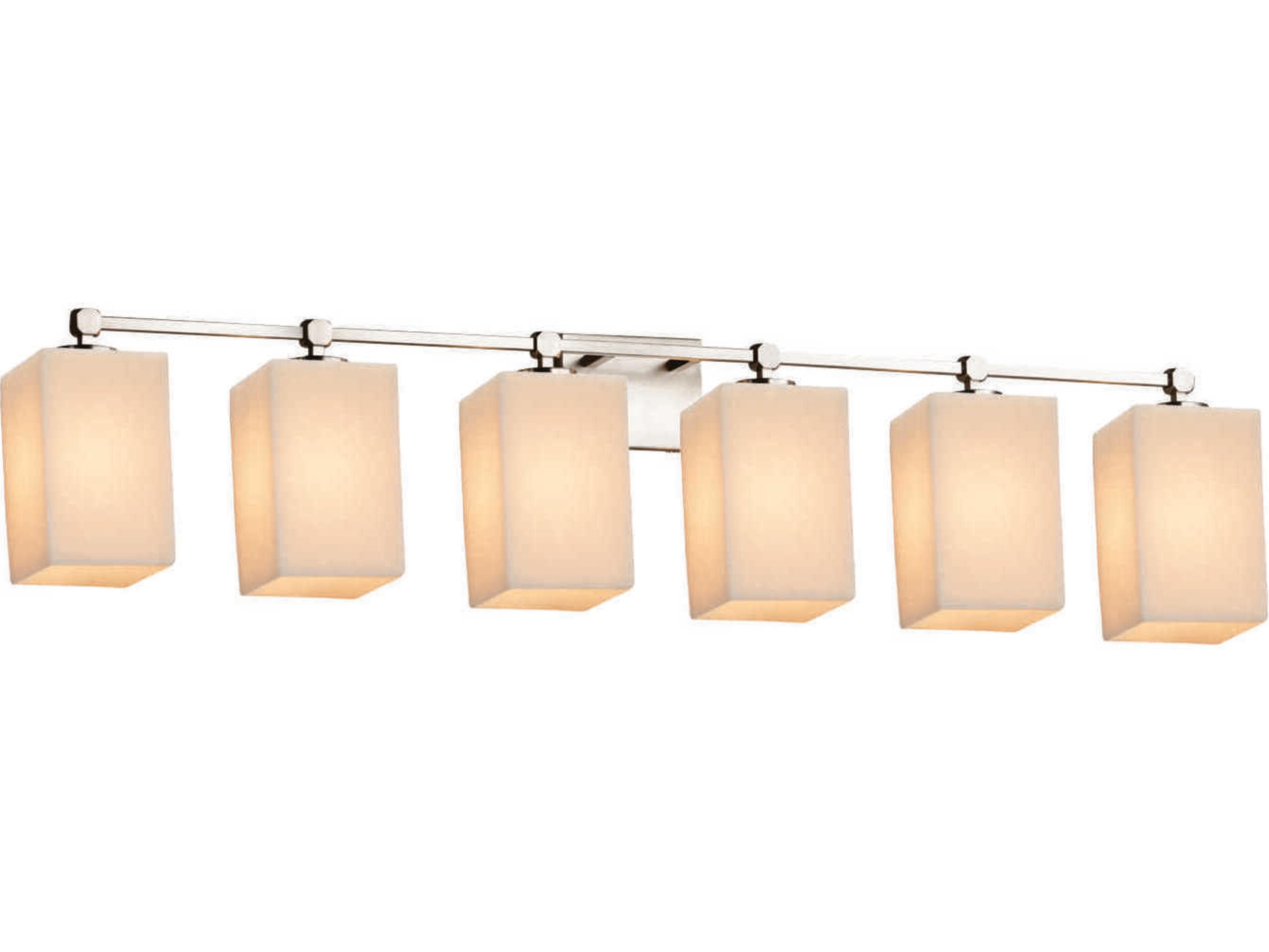 Candlearia 6-Light Nickel Vanity Light