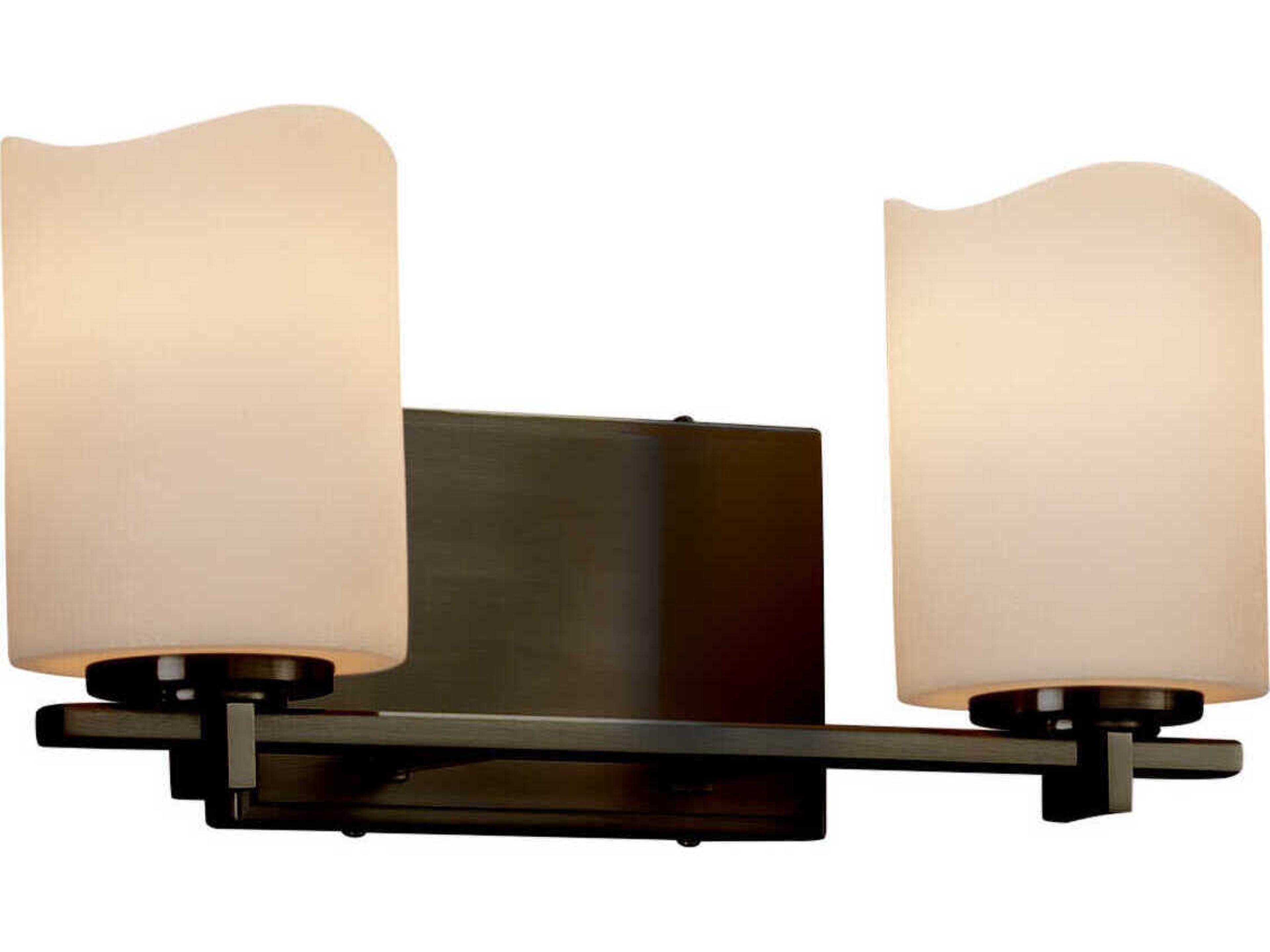 Candlearia 2-Light Bronze Vanity Light